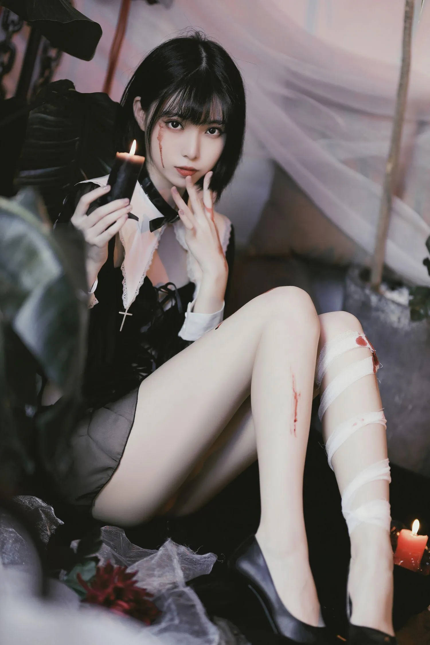 许岚LAN – NO.12 修女创作 红与黑 [37P]插图5