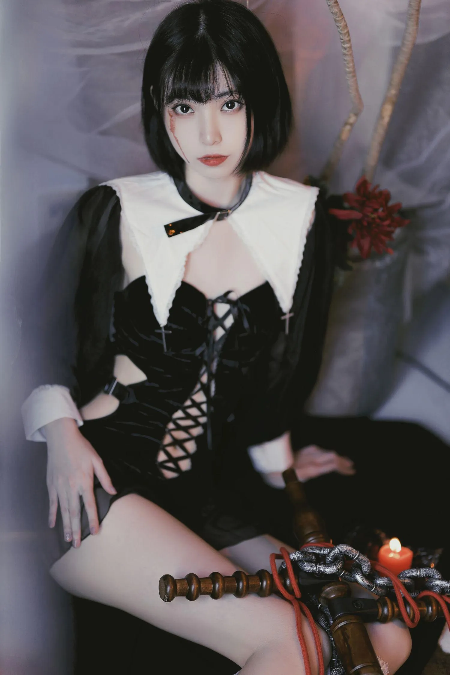 许岚LAN – NO.12 修女创作 红与黑 [37P]插图6