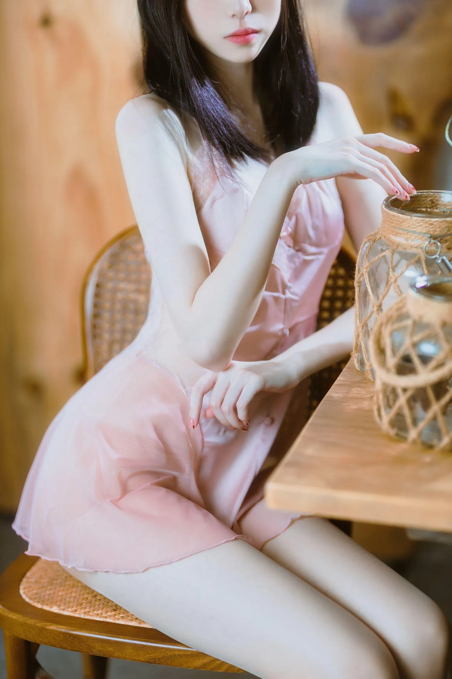 许岚LAN – NO.13 半透粉纱 [40P]插图1