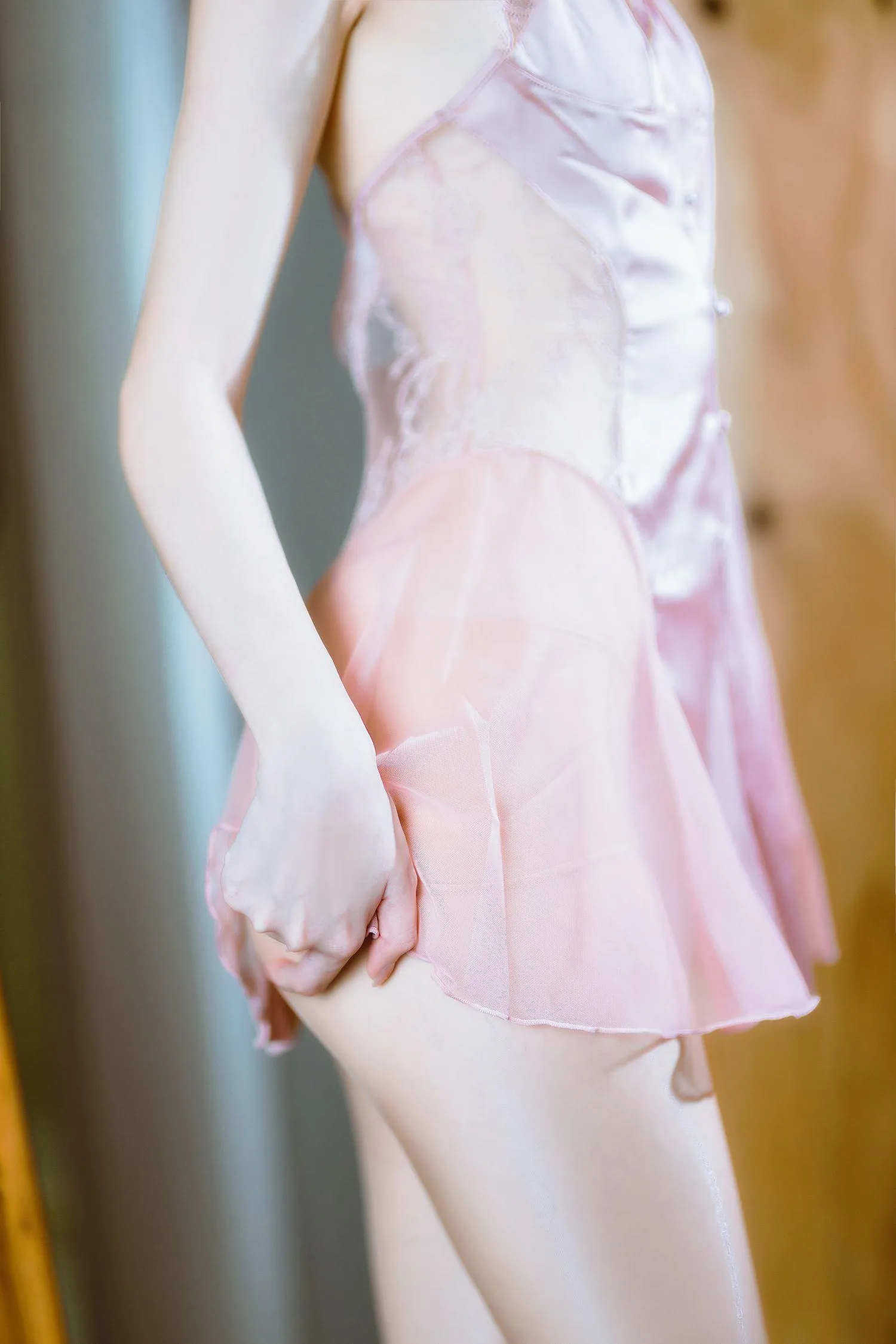 许岚LAN – NO.13 半透粉纱 [40P]插图4