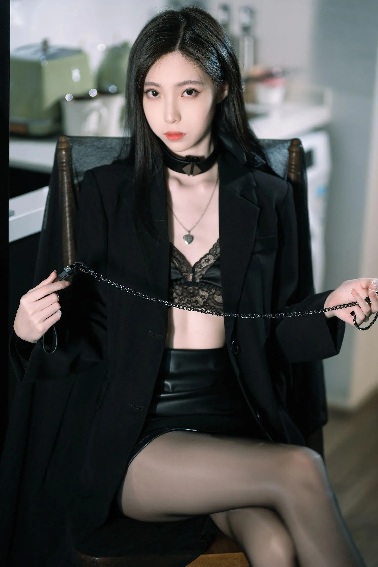 许岚LAN – NO.17 黑丝西装 [40P]插图3