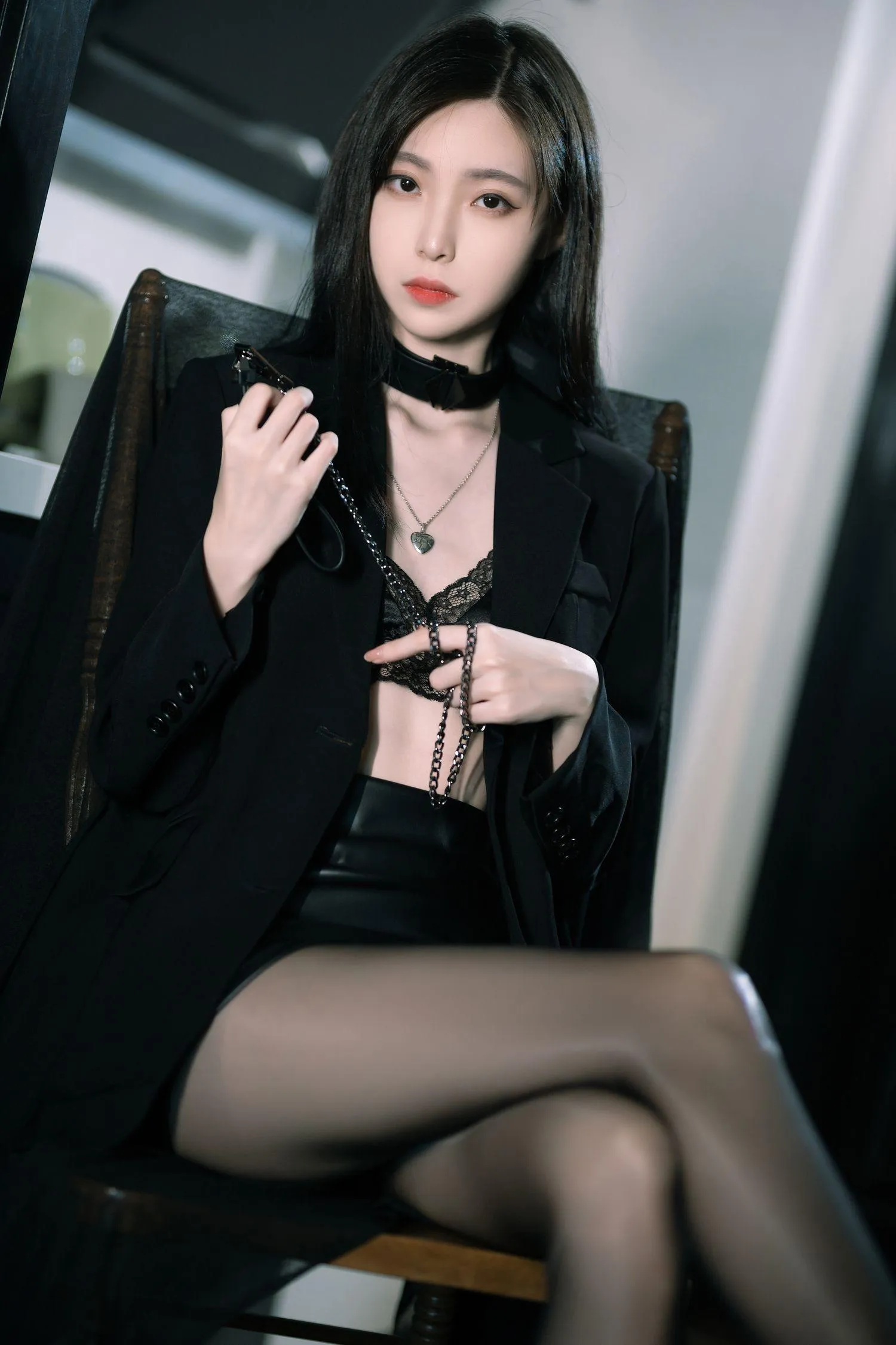 许岚LAN – NO.17 黑丝西装 [40P]插图5
