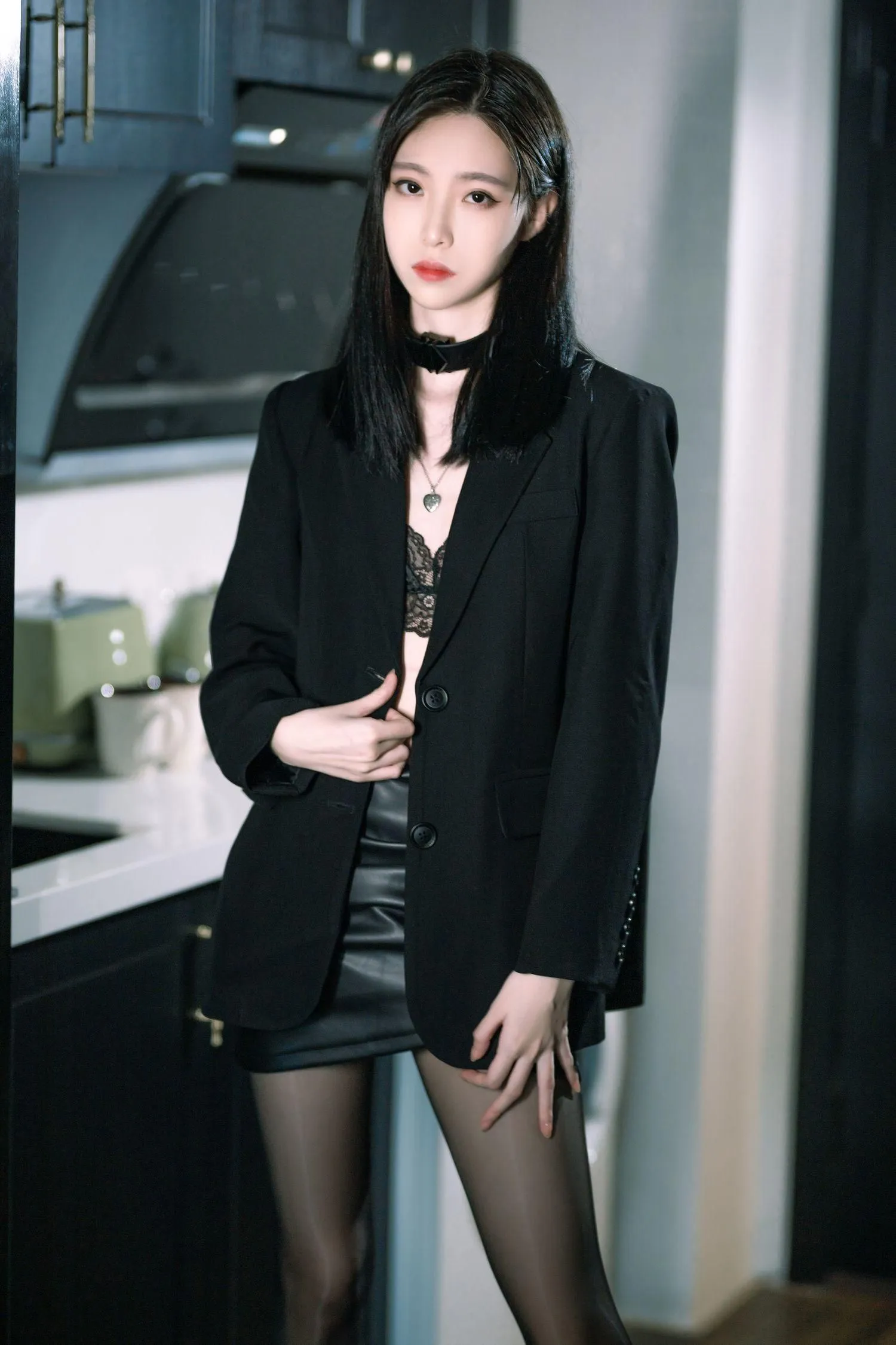 许岚LAN – NO.17 黑丝西装 [40P]插图9