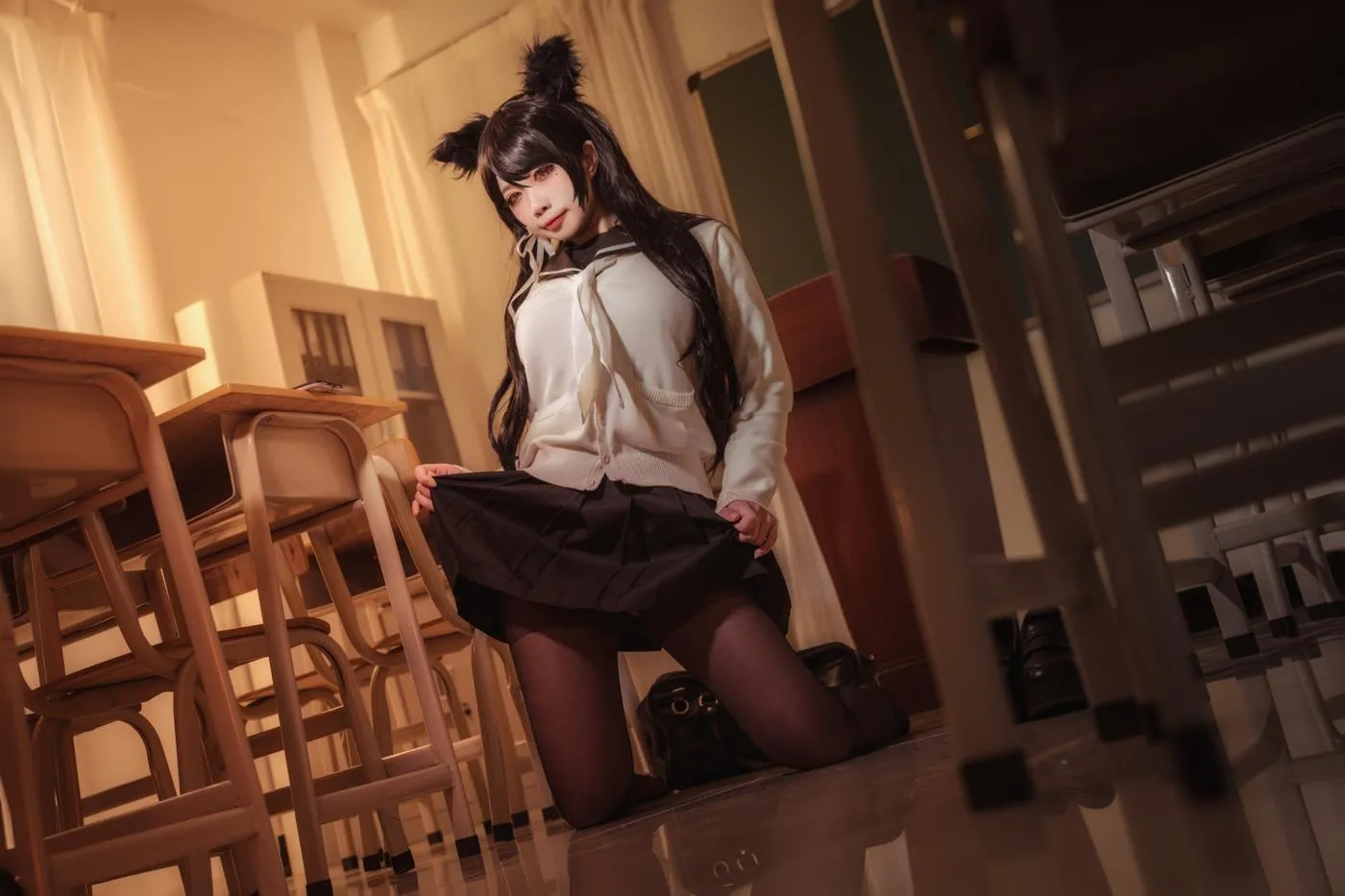 贞子蜜桃 – NO.09 碧蓝航线 爱宕高雄制服 [35P]插图9
