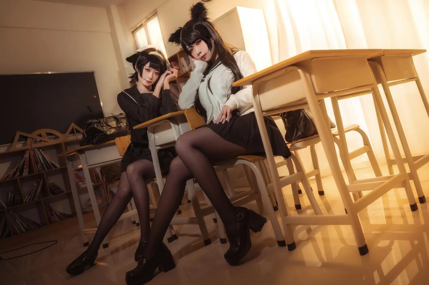 贞子蜜桃 – NO.09 碧蓝航线 爱宕高雄制服 [35P]插图1