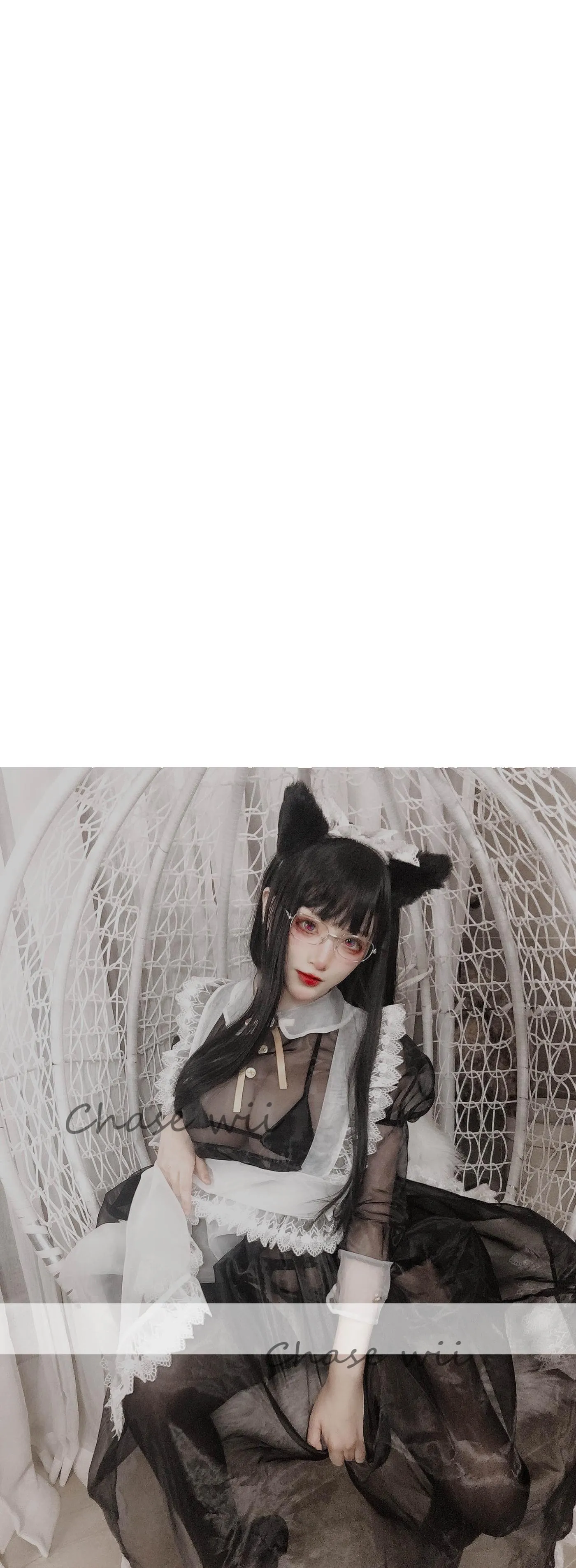 起司块wii – NO.03 黑色透明女仆-展示图 [10P]插图9
