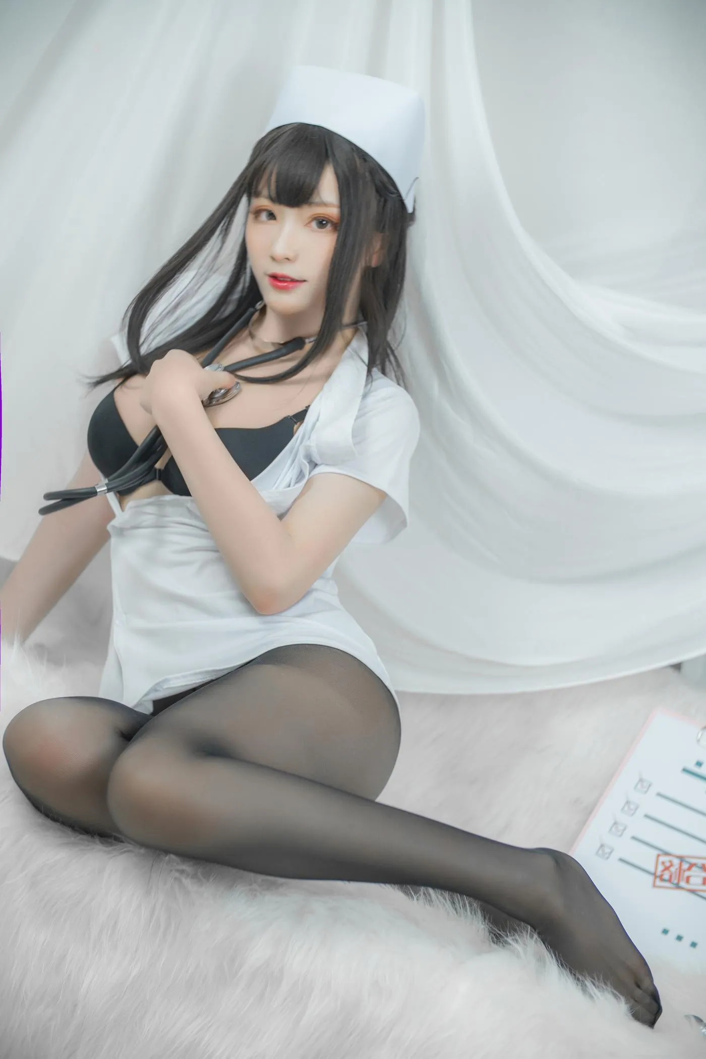 起司块wii – NO.10 白护士-高清 [47P]插图1