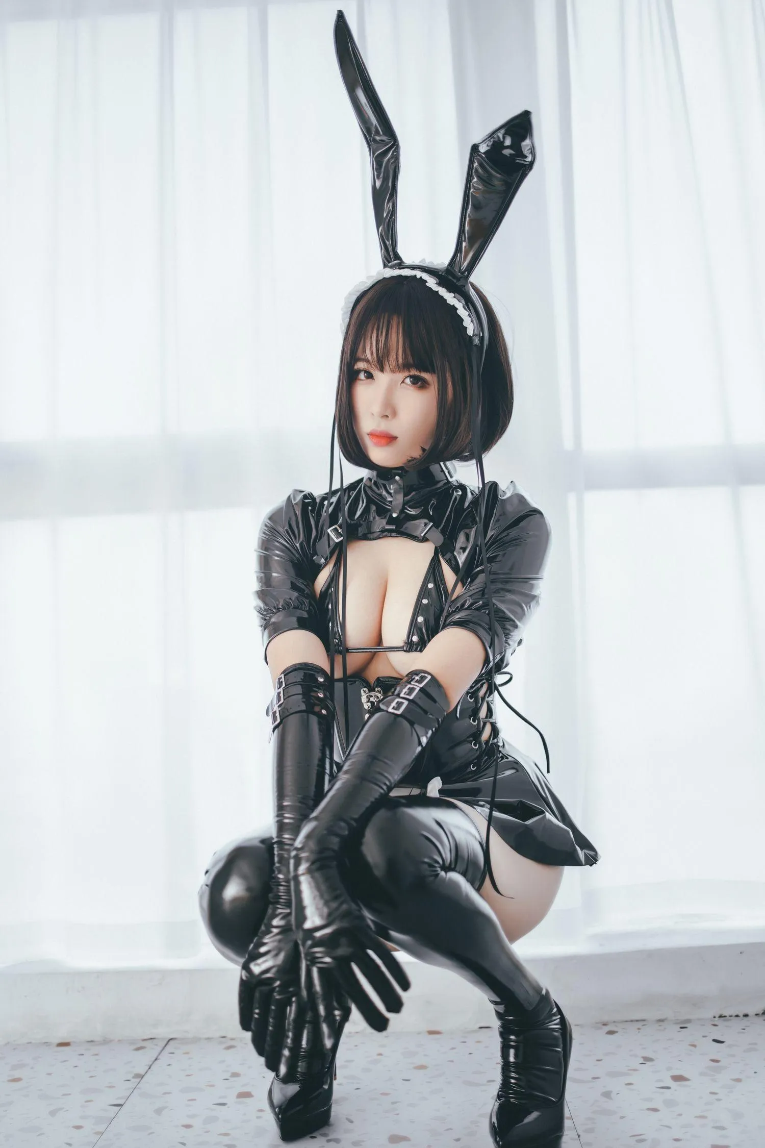 轩萧学姐 – NO.01 兔女郎女仆 [52P]插图