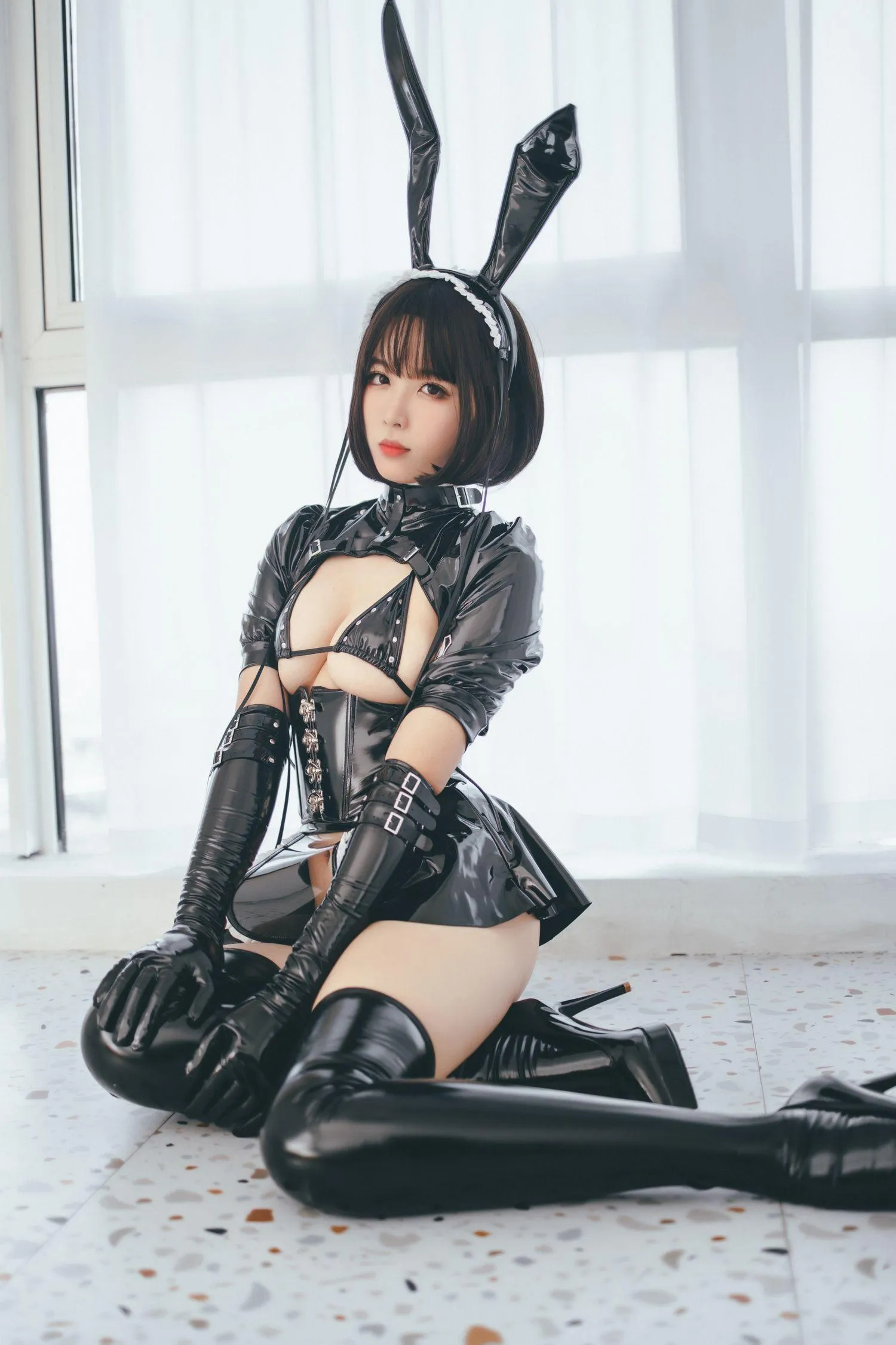 轩萧学姐 – NO.01 兔女郎女仆 [52P]插图3