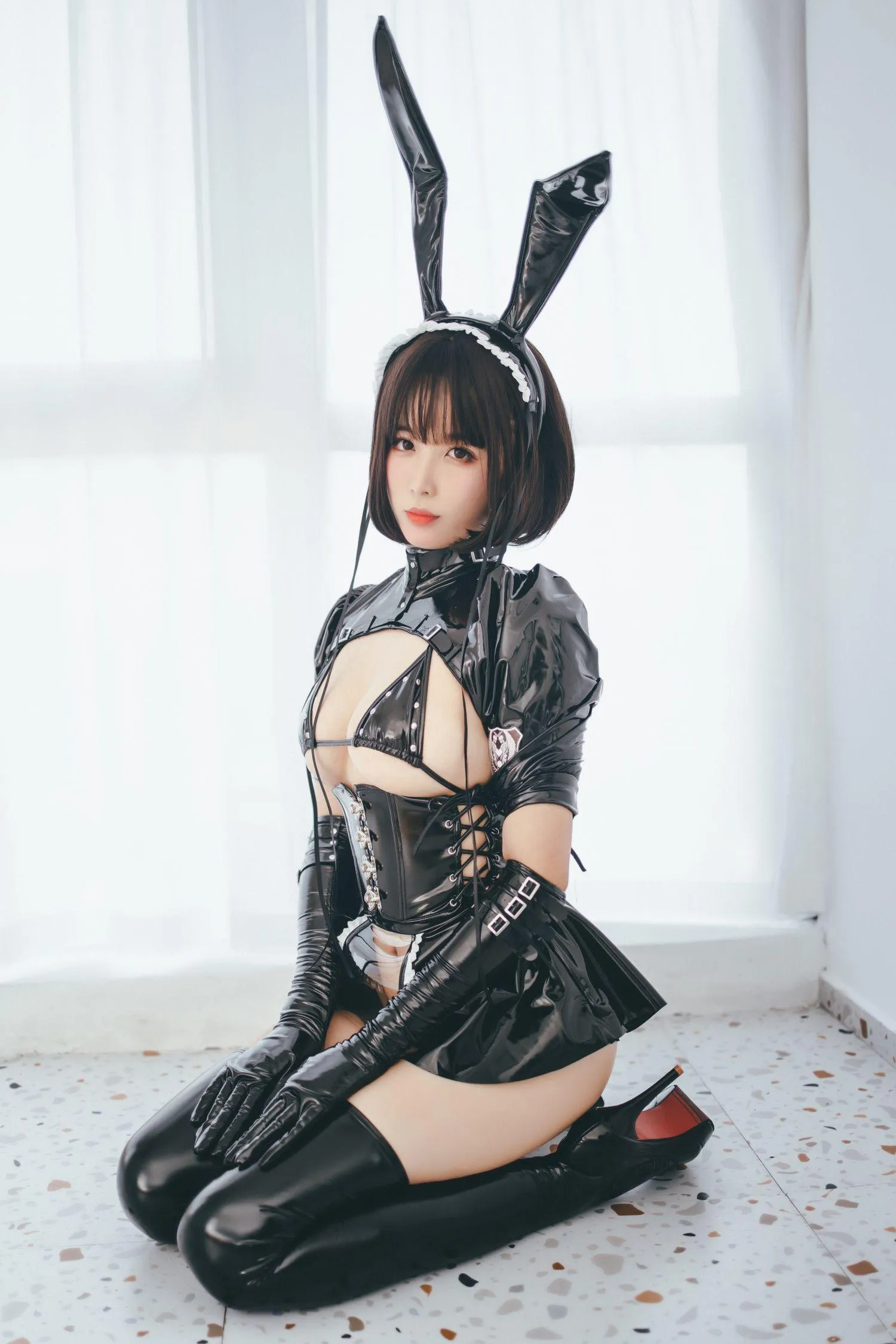 轩萧学姐 – NO.01 兔女郎女仆 [52P]插图5