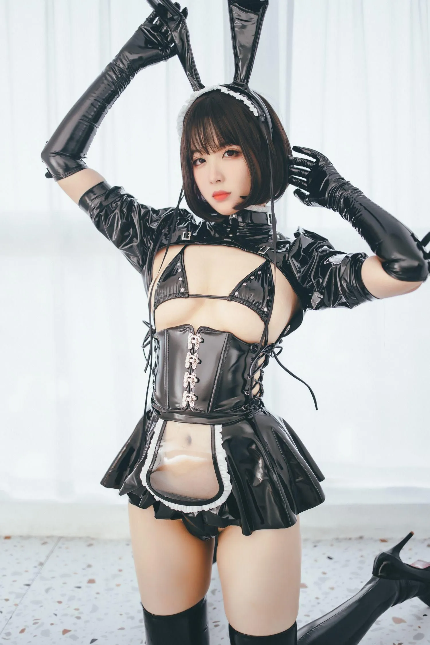 轩萧学姐 – NO.01 兔女郎女仆 [52P]插图6