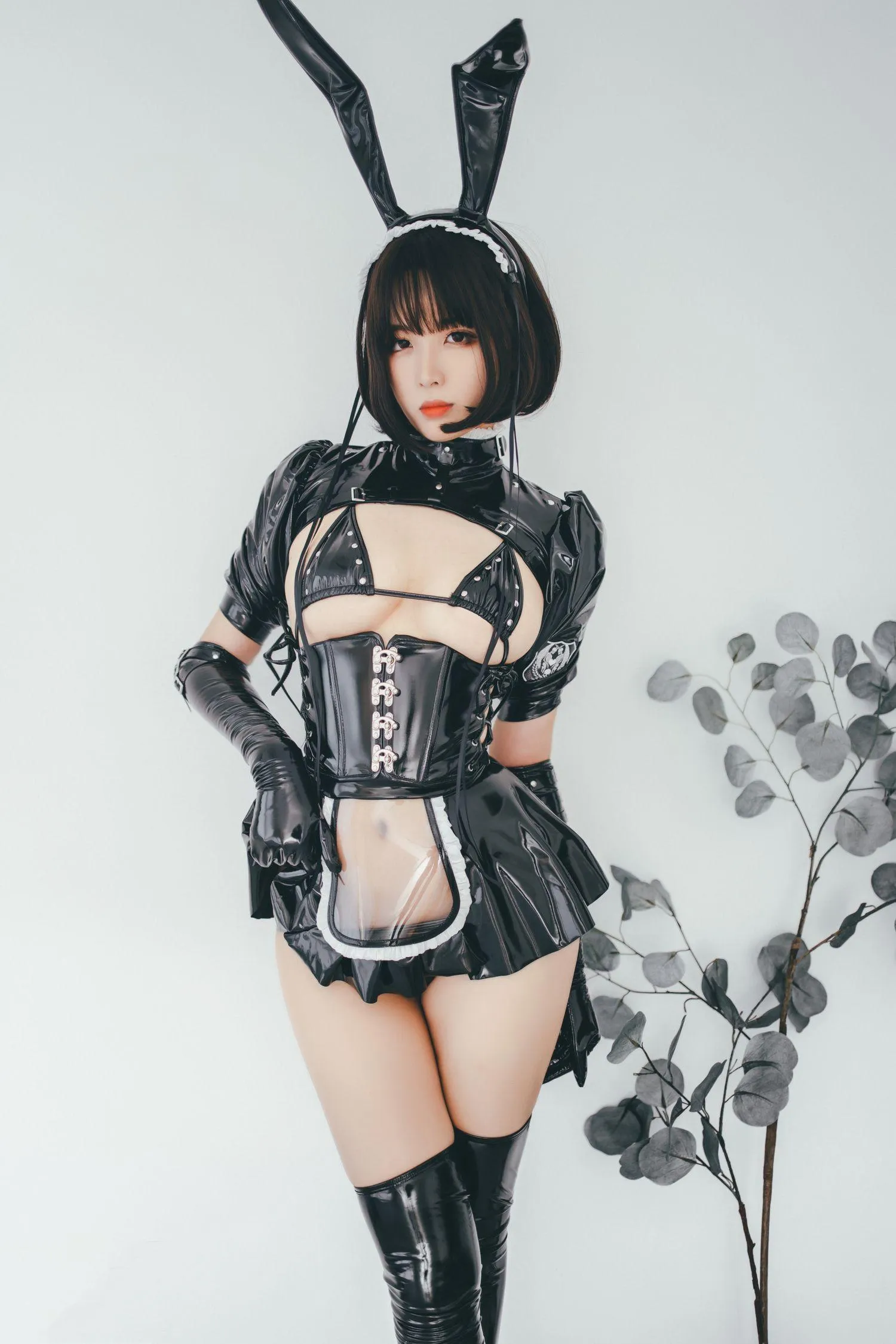 轩萧学姐 – NO.01 兔女郎女仆 [52P]插图6