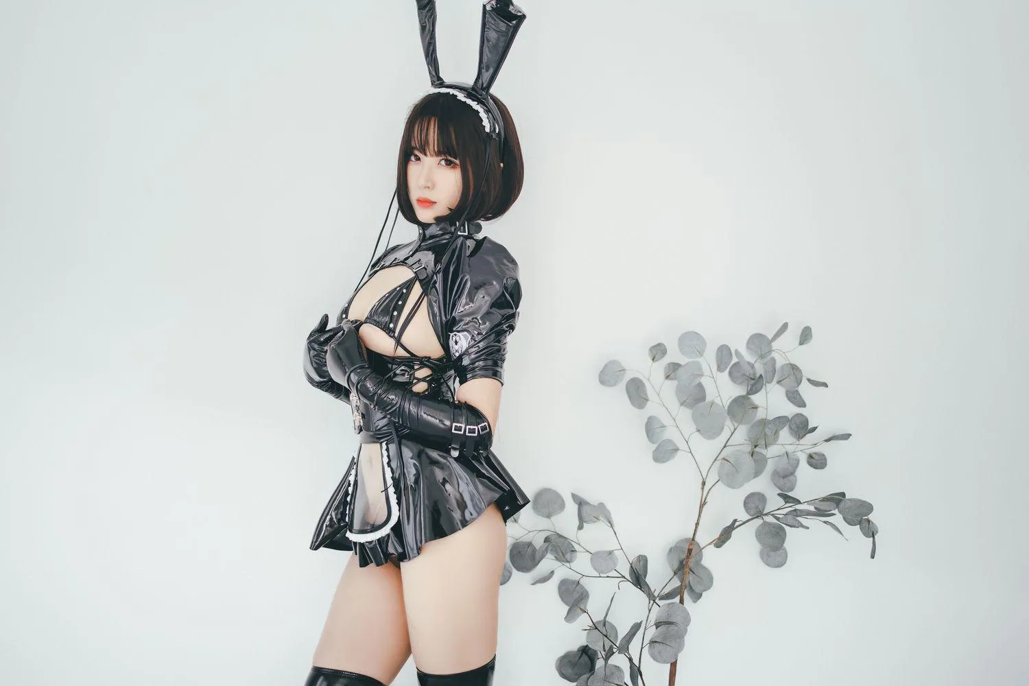 轩萧学姐 – NO.01 兔女郎女仆 [52P]插图7