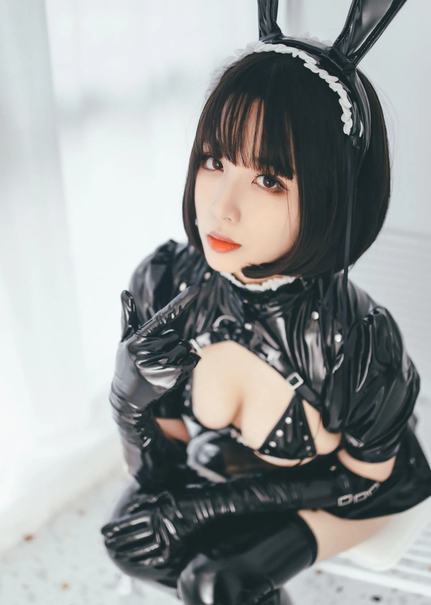 轩萧学姐 – NO.01 兔女郎女仆 [52P]插图9