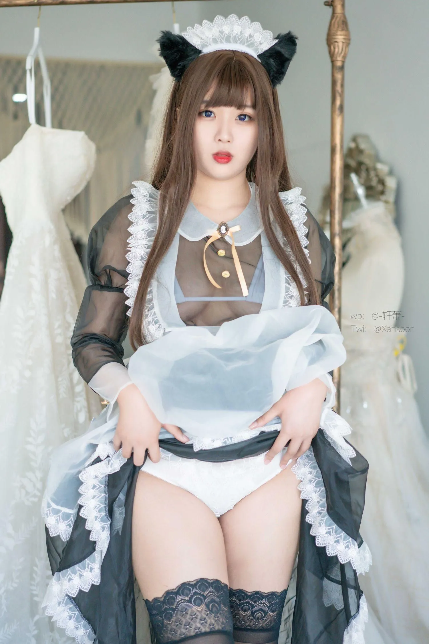 轩萧学姐 – NO.10 透明女仆 [28P]插图9