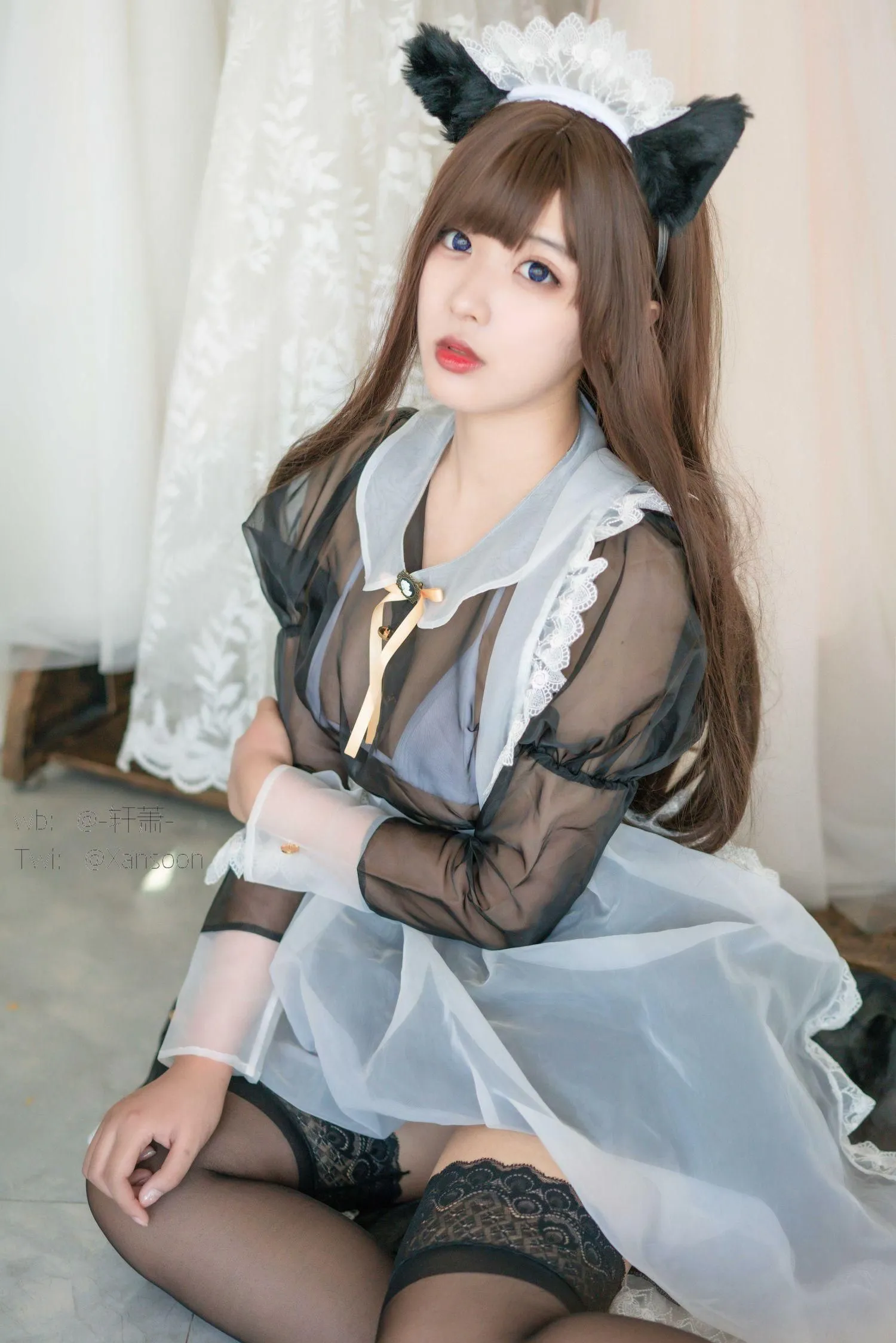 轩萧学姐 – NO.10 透明女仆 [28P]插图1