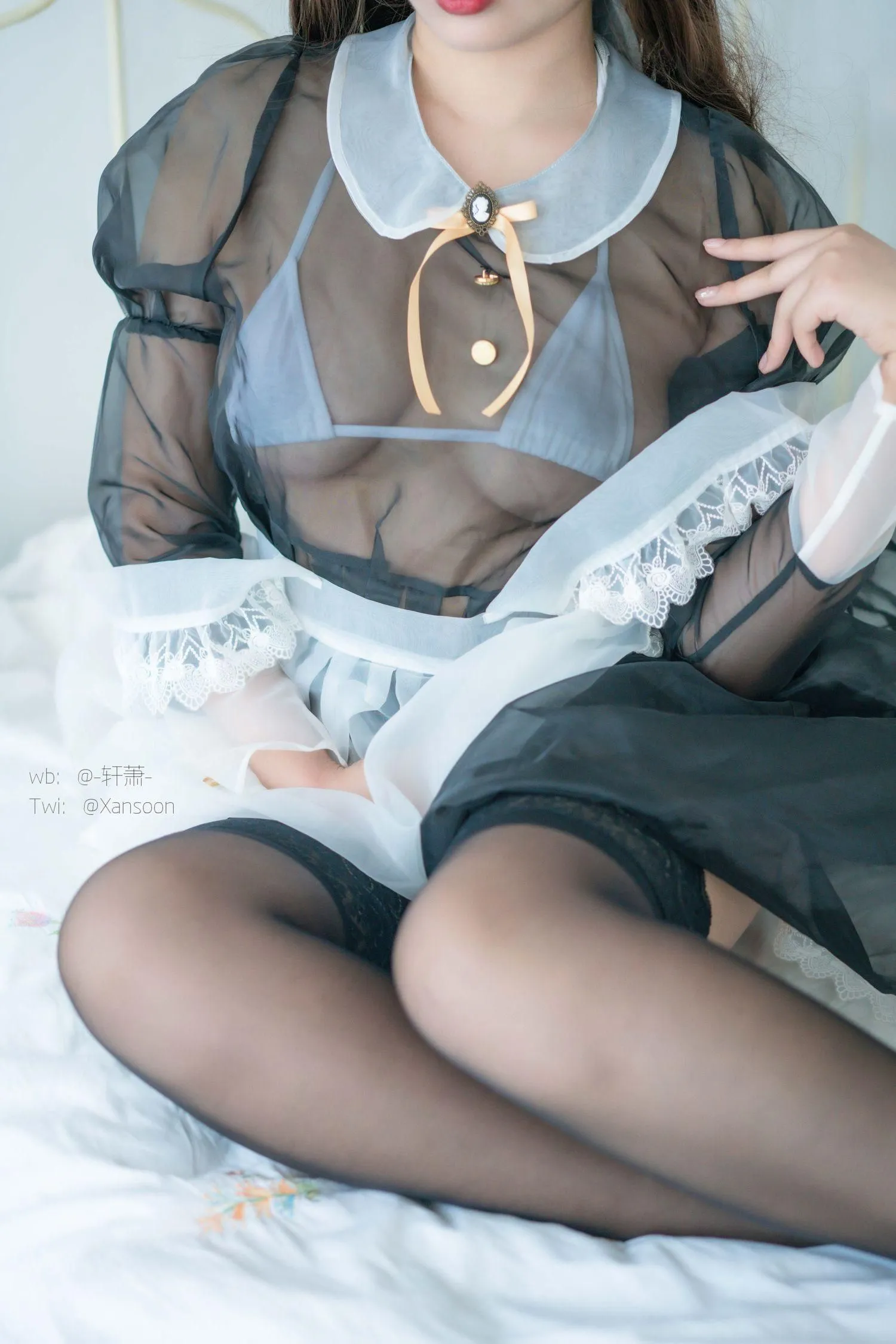 轩萧学姐 – NO.10 透明女仆 [28P]插图7