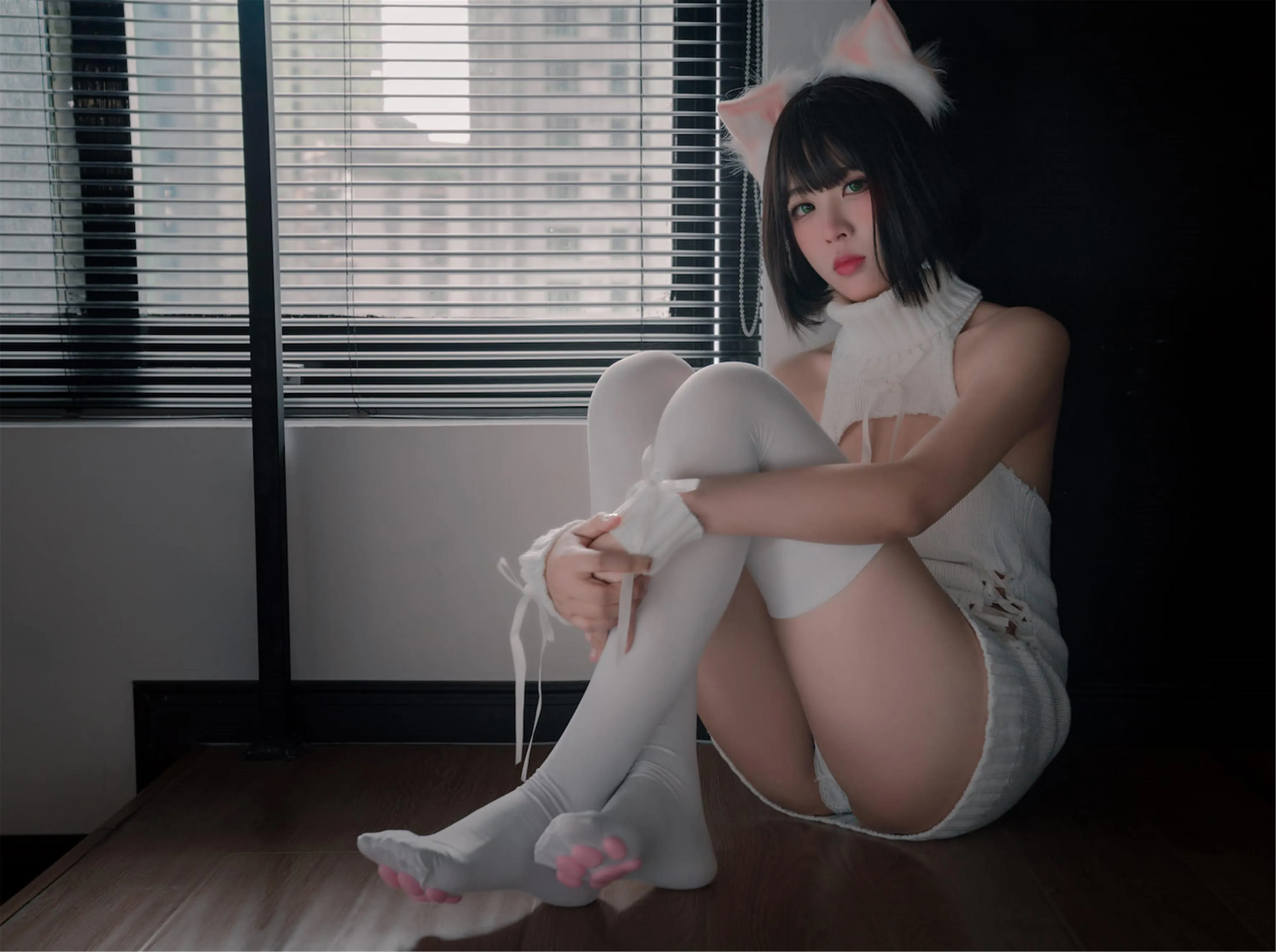 轩萧学姐 – NO.11 猫爪袜 [40P]插图7
