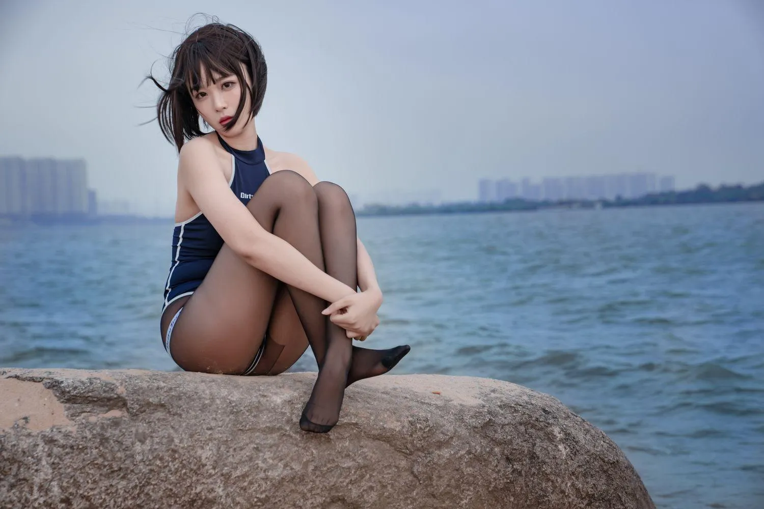轩萧学姐 – NO.17 沙滩竞泳 [45P]插图3