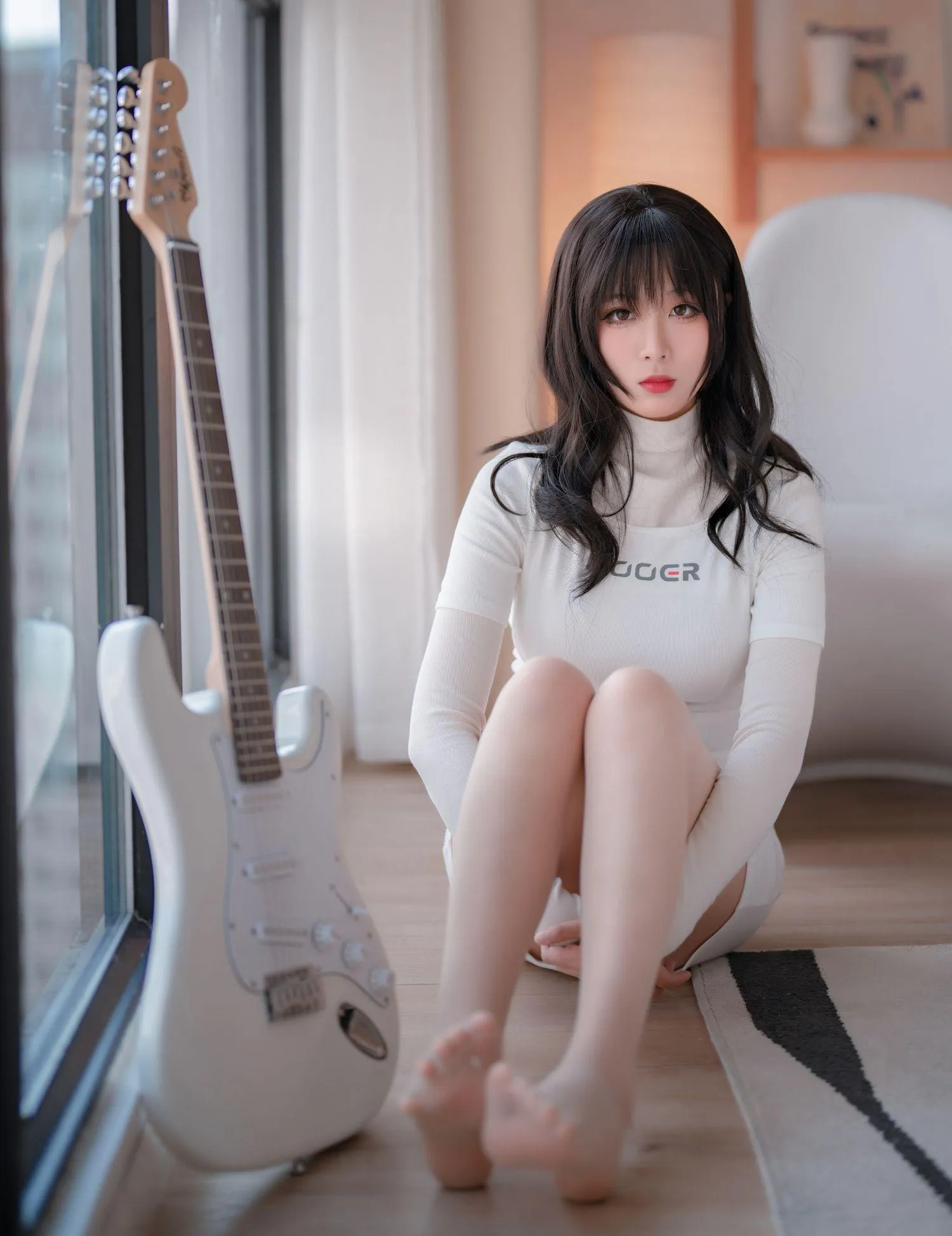 轩萧学姐 – NO.24 吉他妹妹肉丝套 [61P]插图6