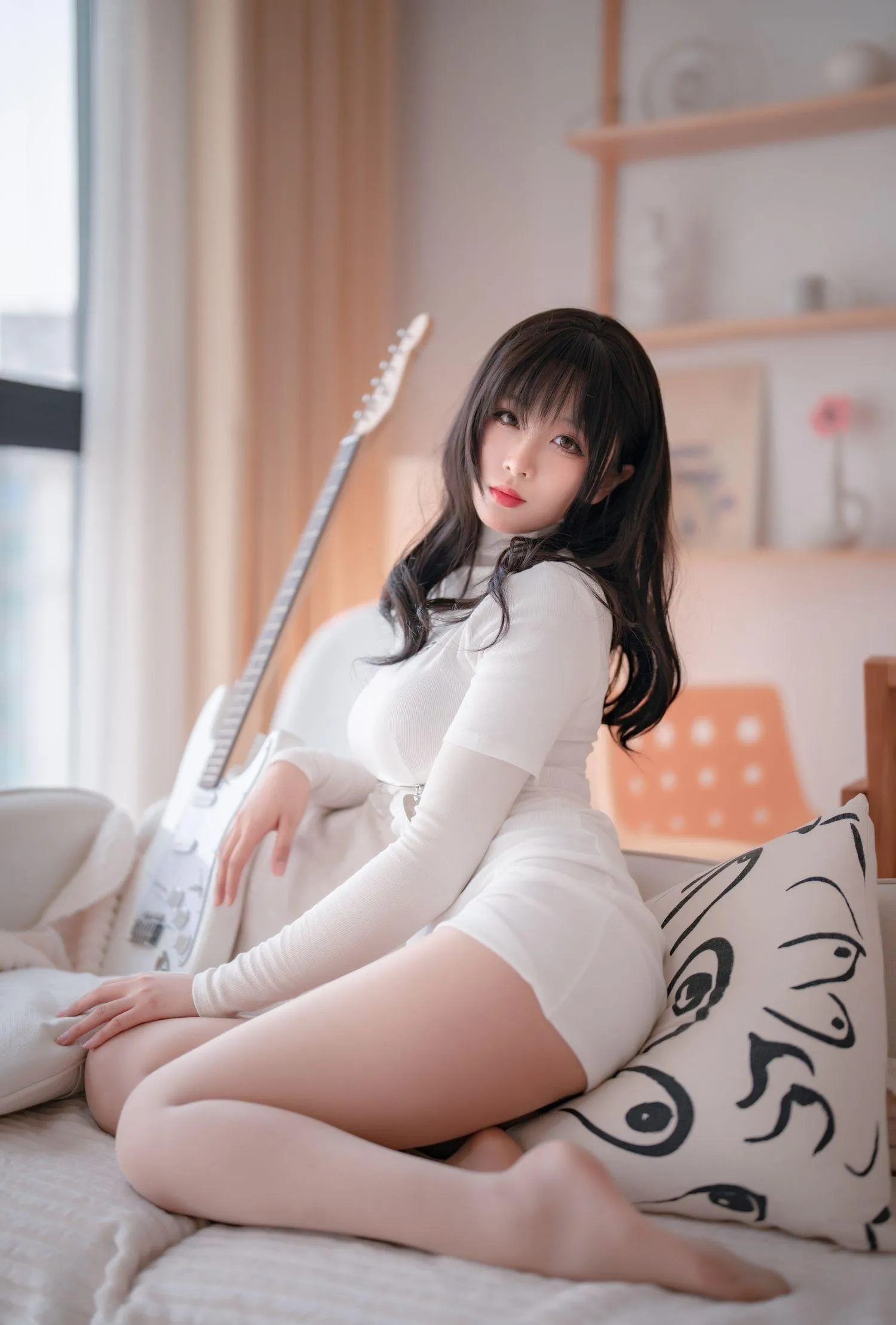 轩萧学姐 – NO.24 吉他妹妹肉丝套 [61P]插图3