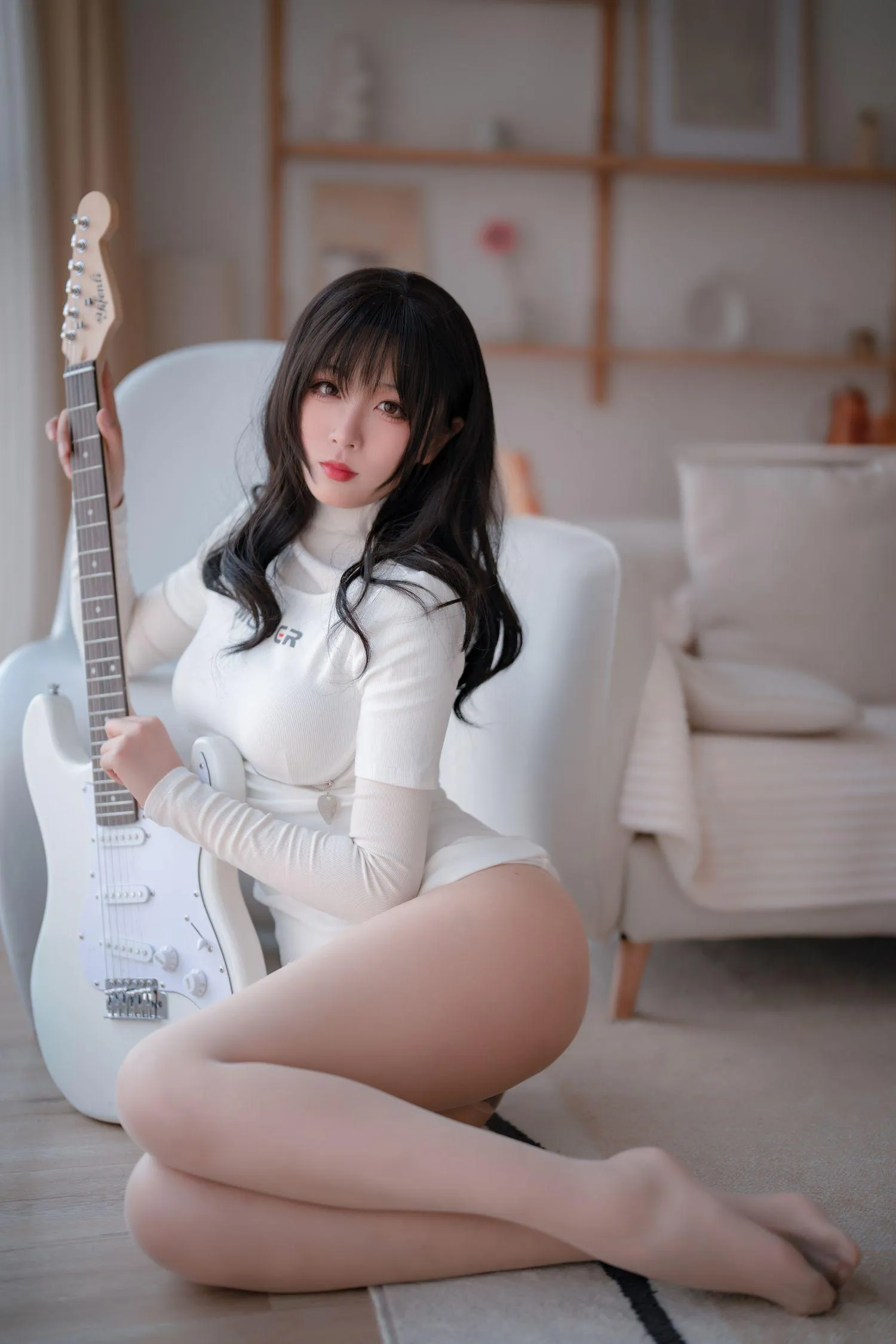 轩萧学姐 – NO.24 吉他妹妹肉丝套 [61P]插图6