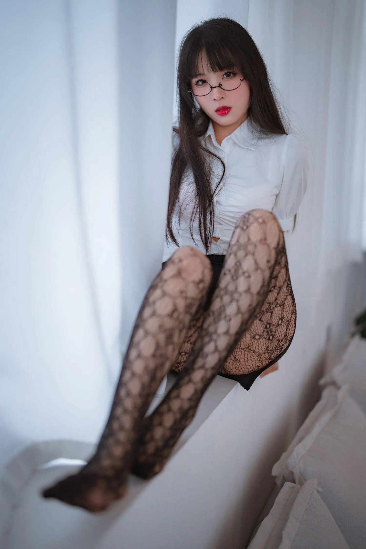 轩萧学姐 – NO.32 提花裤袜-正片 [88P]插图7
