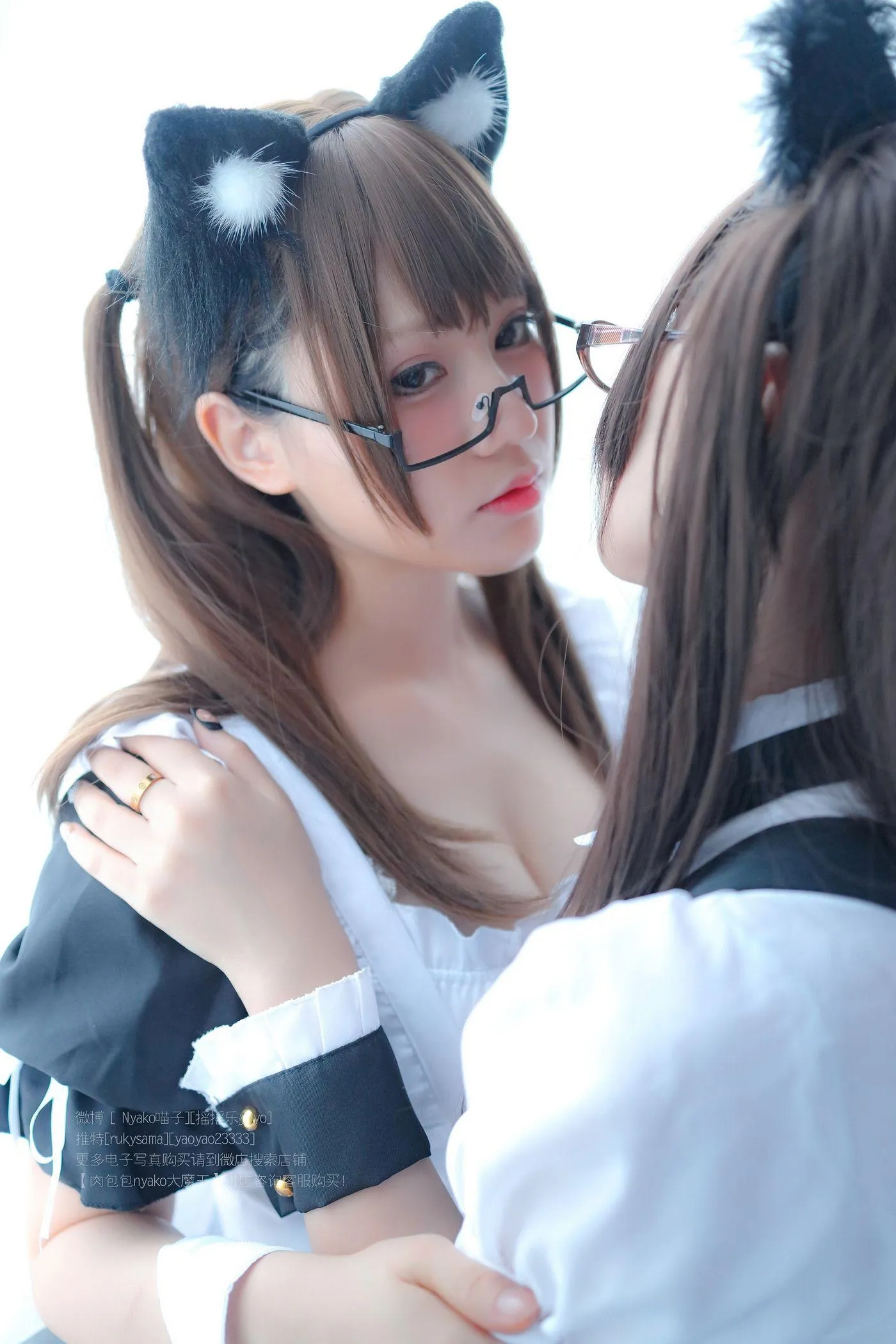 摇摇乐yoyo – NO.09 -喵子双人女仆 [130P]插图7