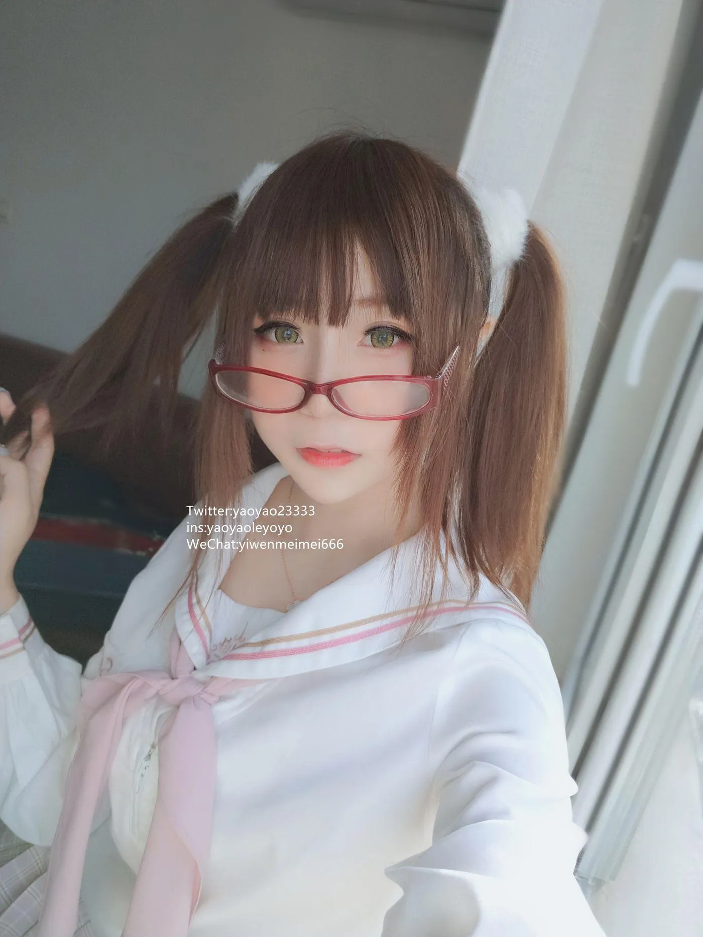 摇摇乐yoyo – NO.22 2019.04月福利-水手服 [63P]插图6