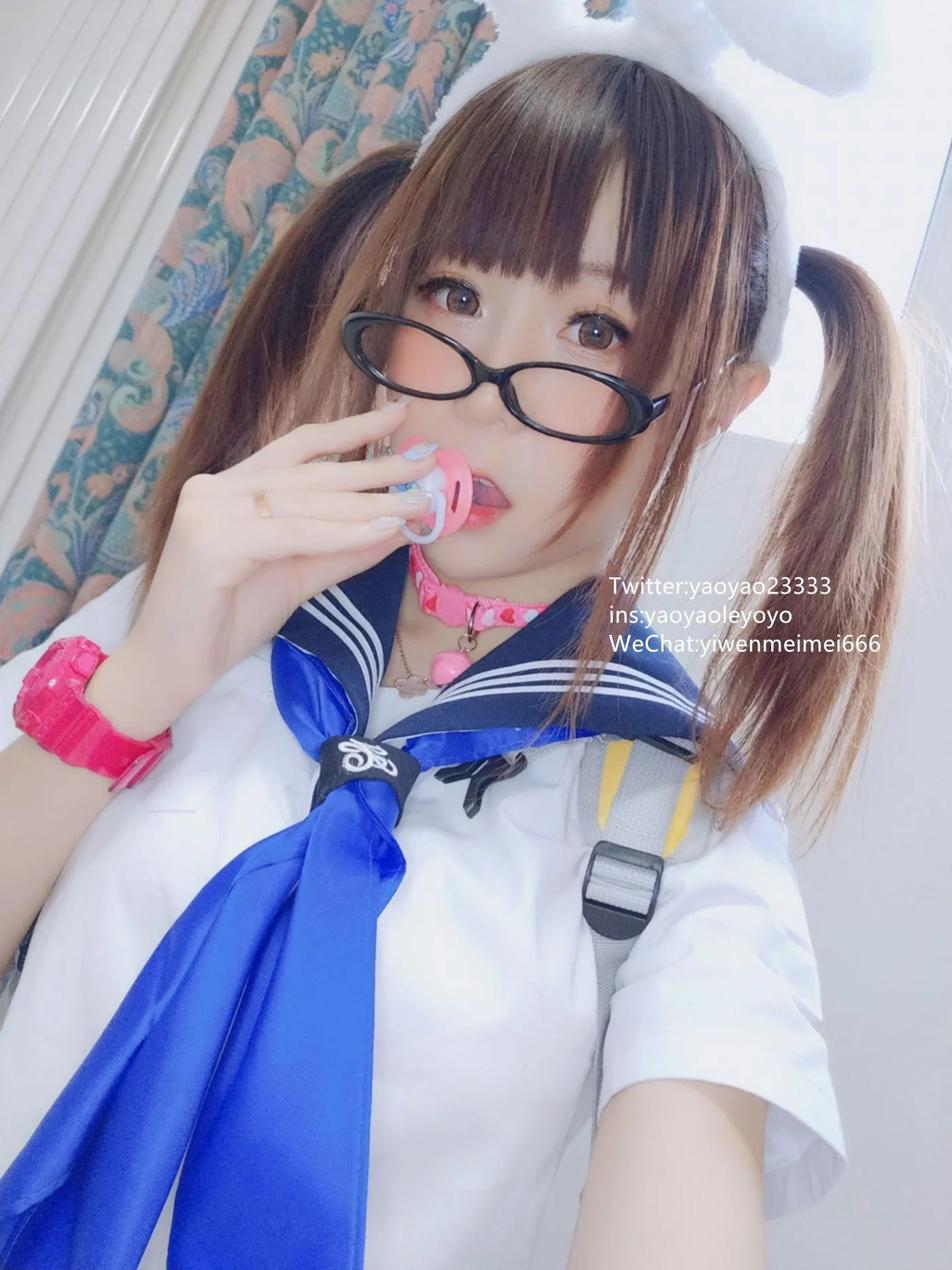 摇摇乐yoyo – NO.22 2019.04月福利-水手服 [63P]插图