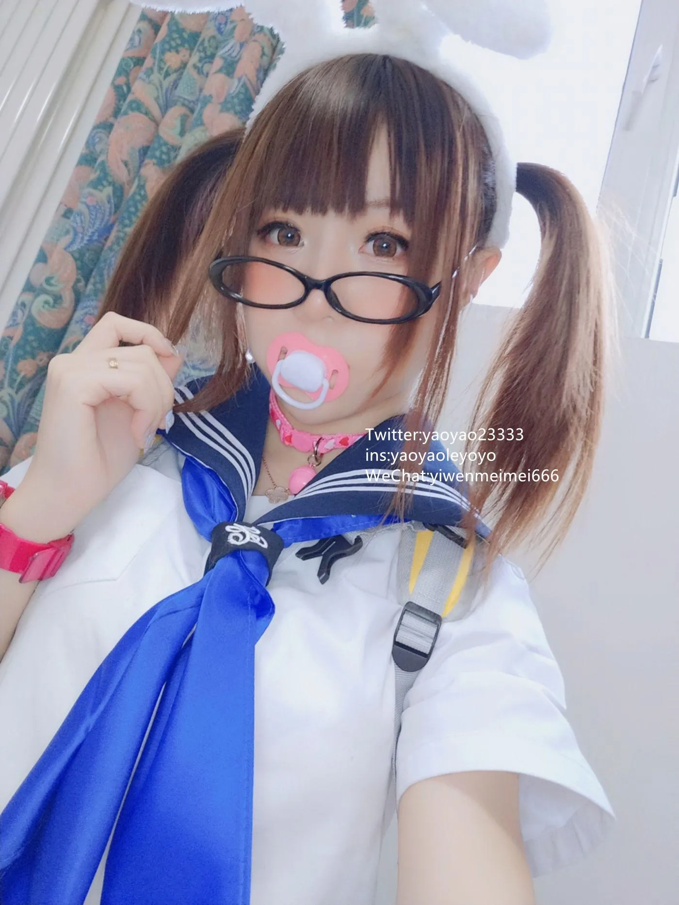 摇摇乐yoyo – NO.22 2019.04月福利-水手服 [63P]插图2