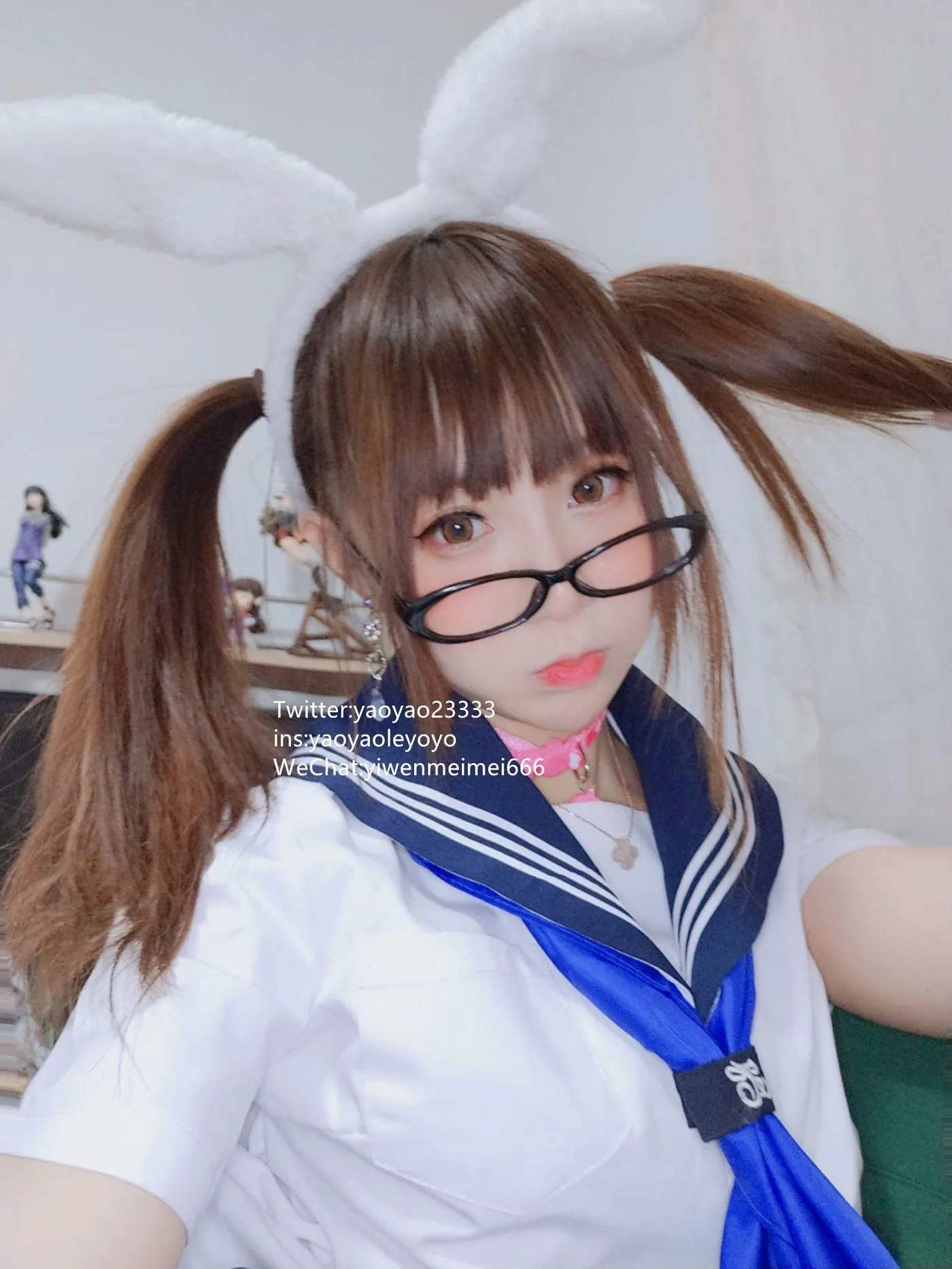 摇摇乐yoyo – NO.22 2019.04月福利-水手服 [63P]插图4