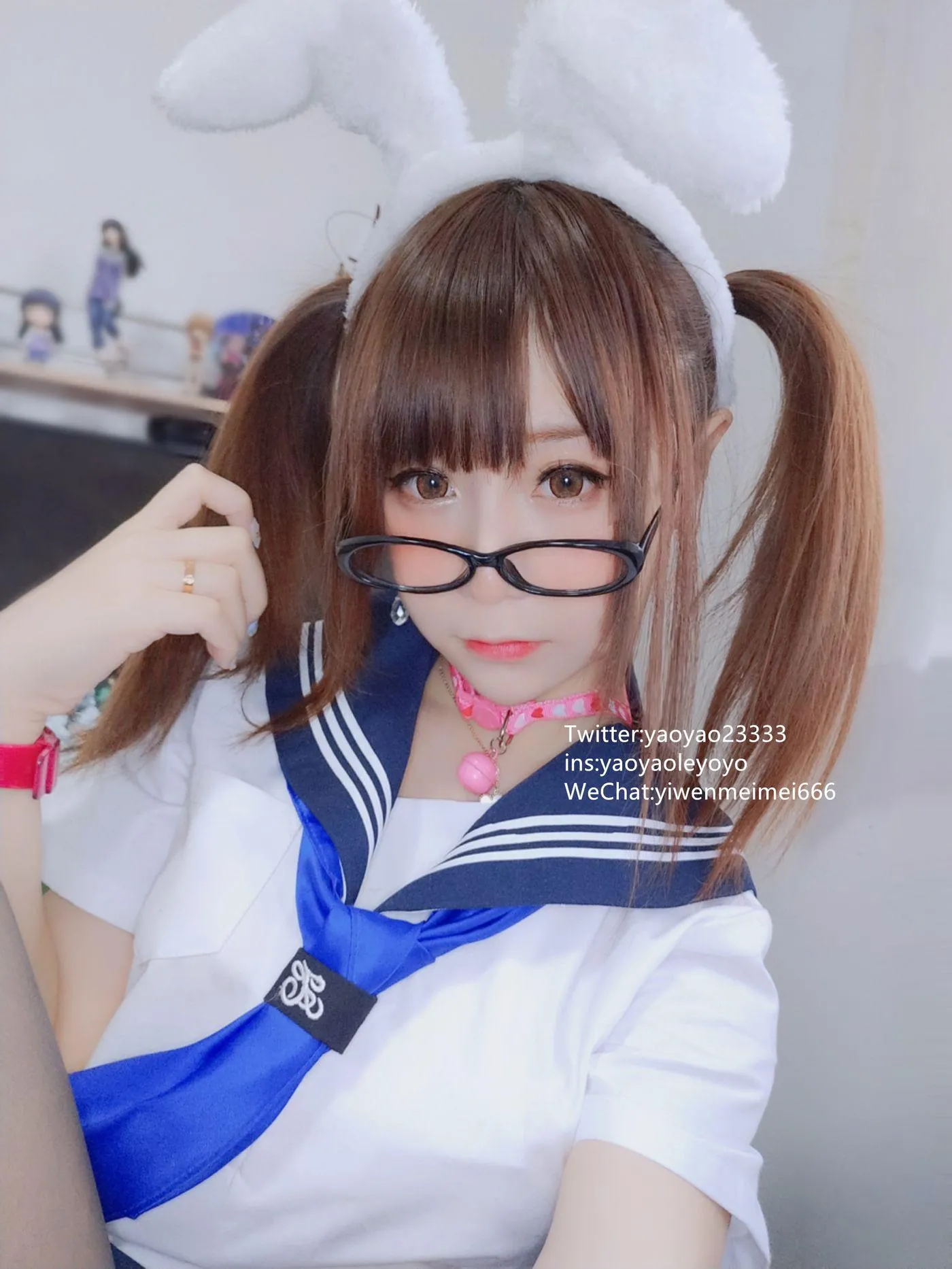 摇摇乐yoyo – NO.22 2019.04月福利-水手服 [63P]插图7