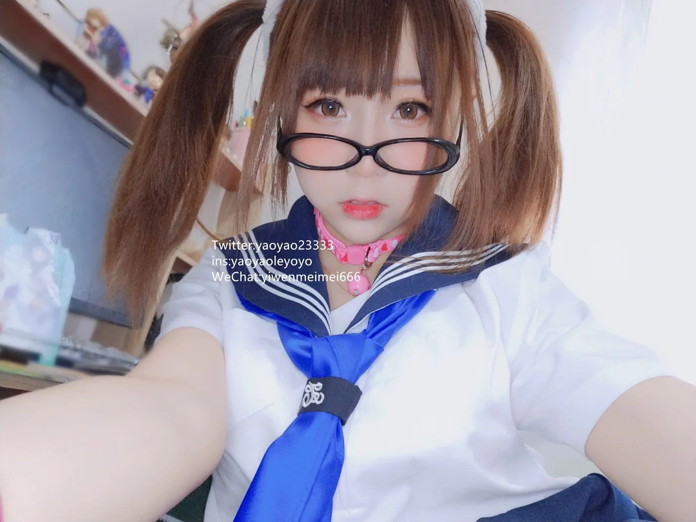 摇摇乐yoyo – NO.22 2019.04月福利-水手服 [63P]插图8