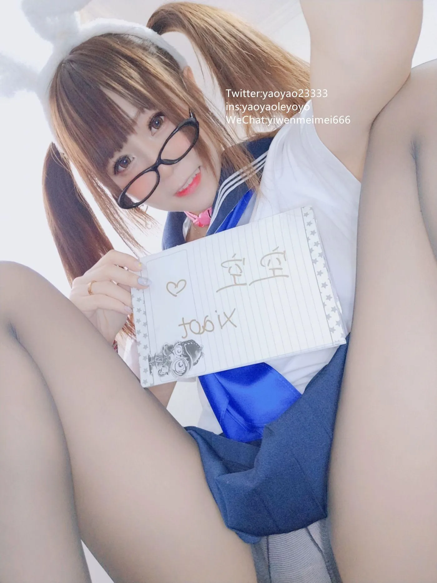 摇摇乐yoyo – NO.22 2019.04月福利-水手服 [63P]插图7