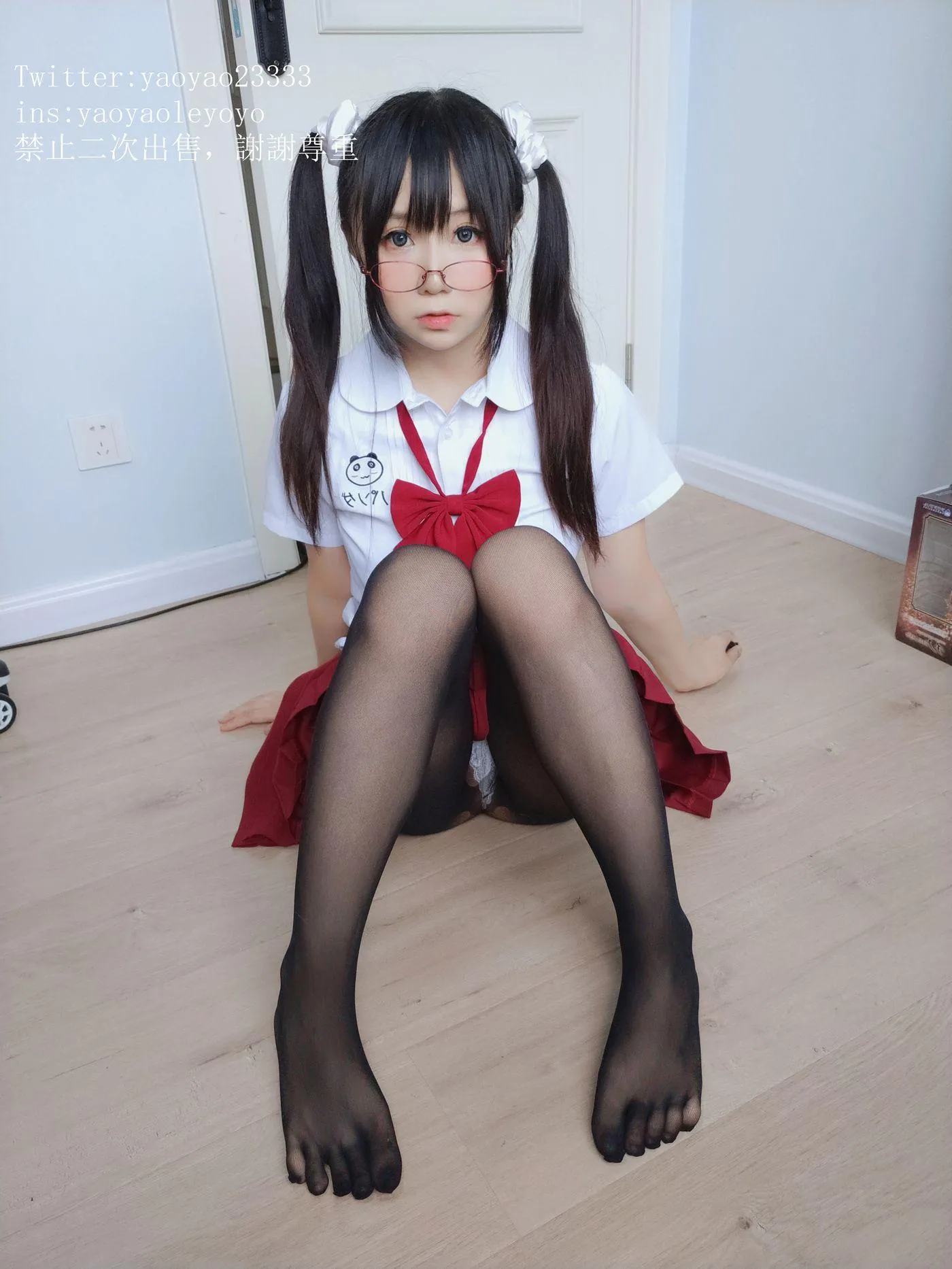 軟妹搖搖樂 – VOL.30 學妹的五指襪和肉絲襪 自撮り  (動画入り) [96P]插图9