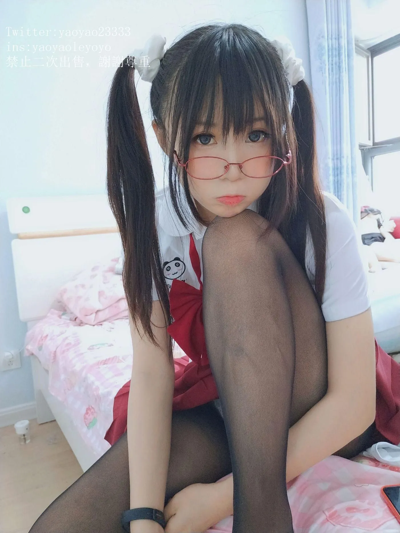 軟妹搖搖樂 – VOL.30 學妹的五指襪和肉絲襪 自撮り  (動画入り) [96P]插图1
