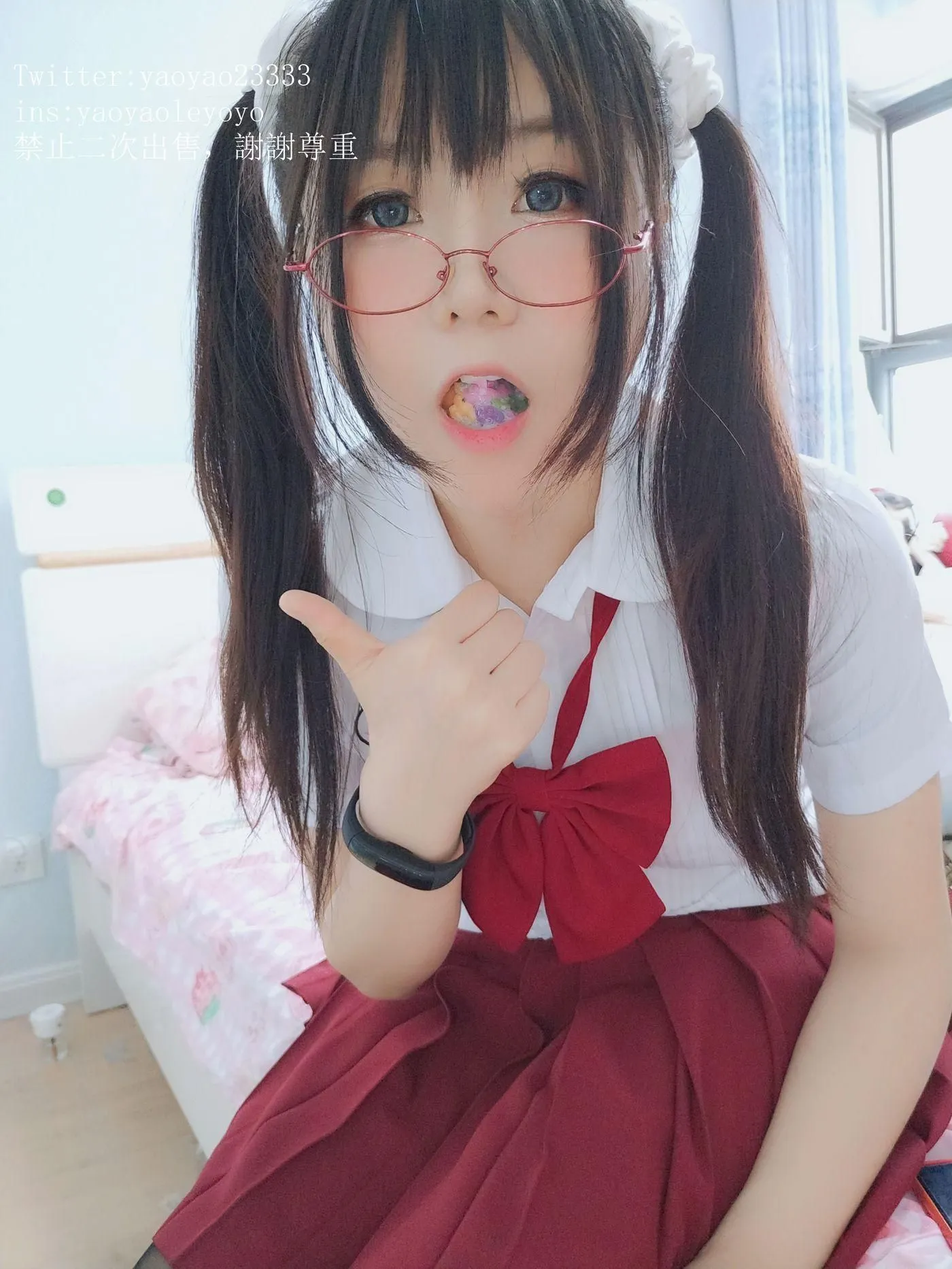 軟妹搖搖樂 – VOL.30 學妹的五指襪和肉絲襪 自撮り  (動画入り) [96P]插图3