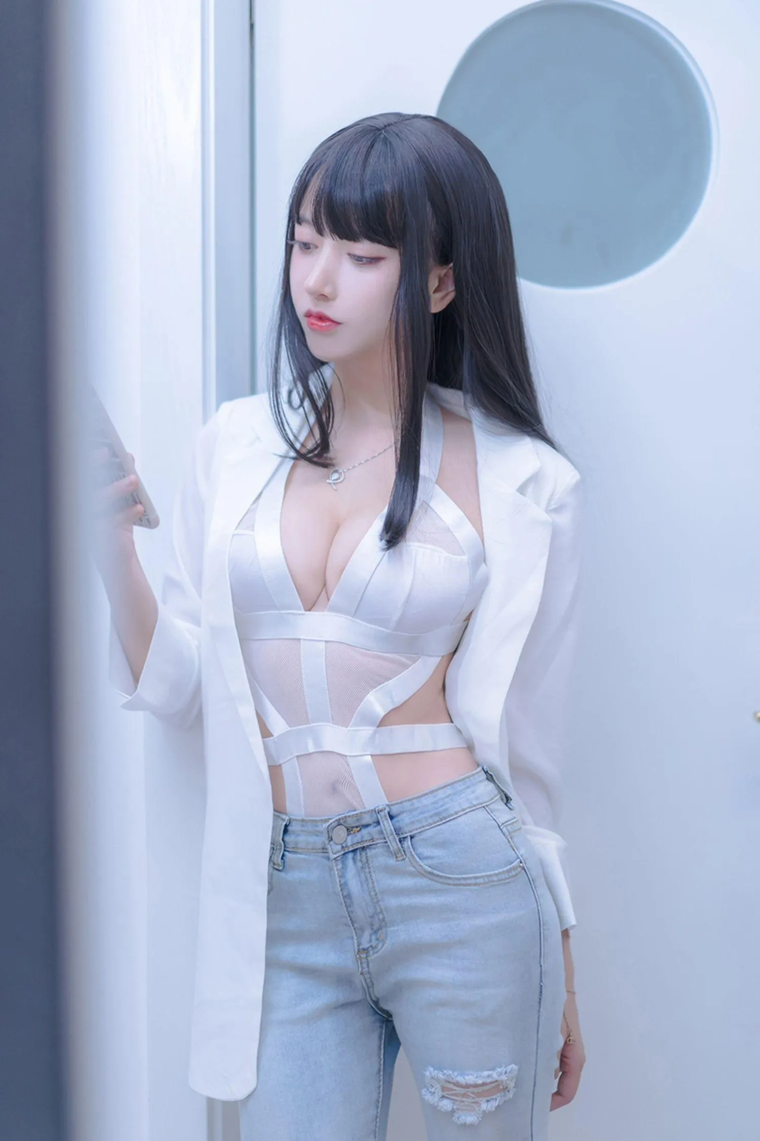 过期米线线喵 – NO.118 米线的周末 [75P]插图3