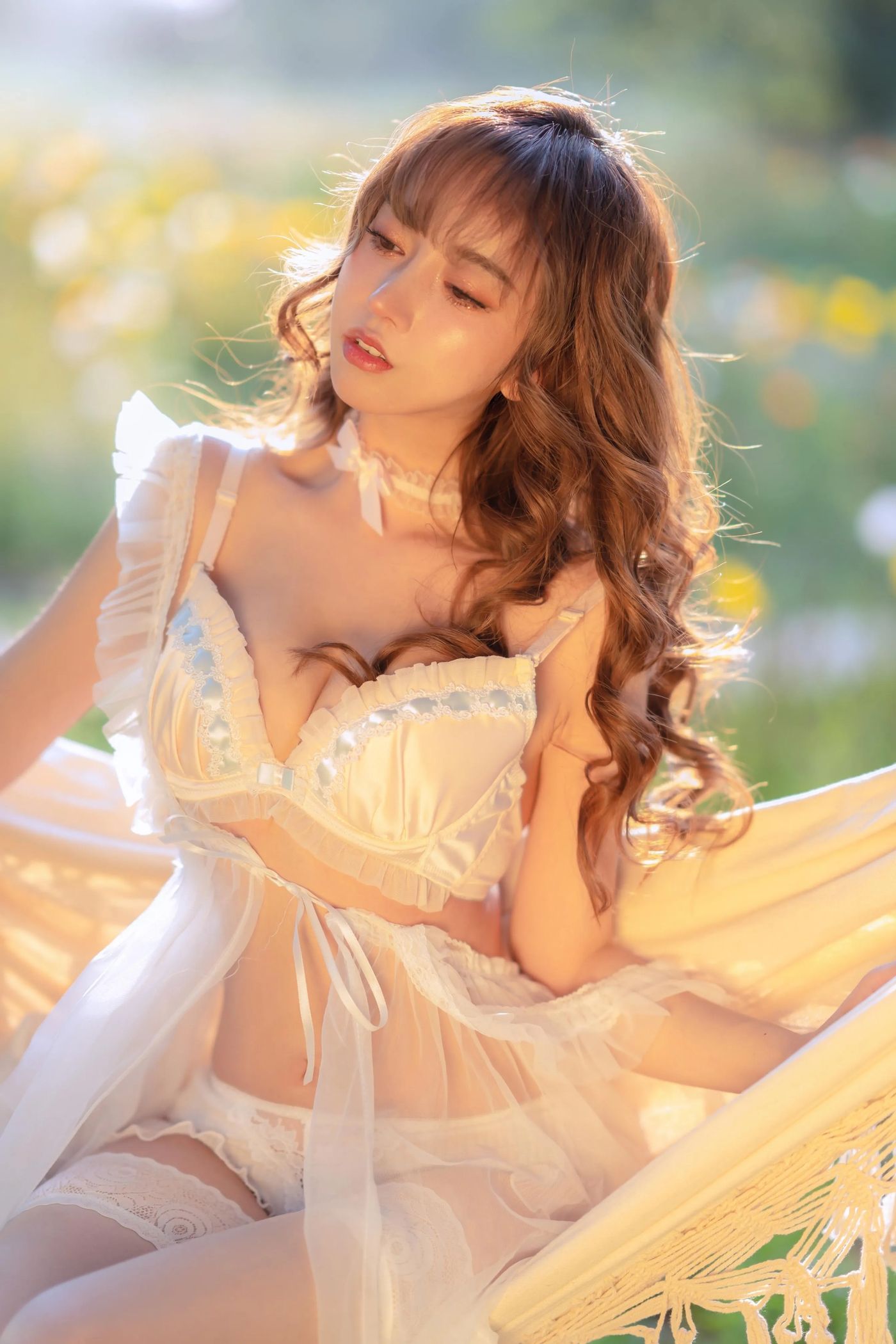 过期米线线喵 – NO.121 夏日限定 吊床 [52P]插图9