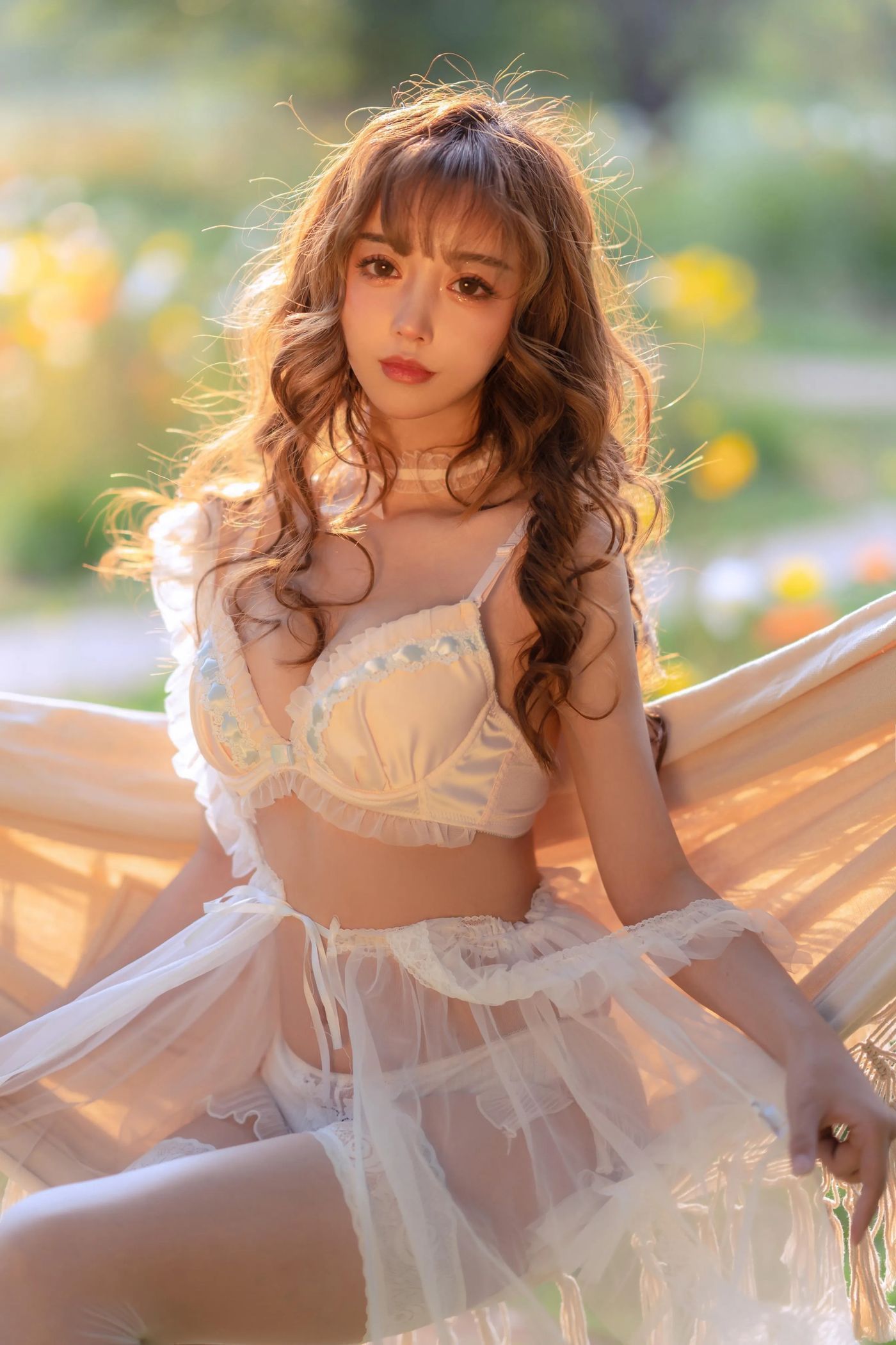 过期米线线喵 – NO.121 夏日限定 吊床 [52P]插图2