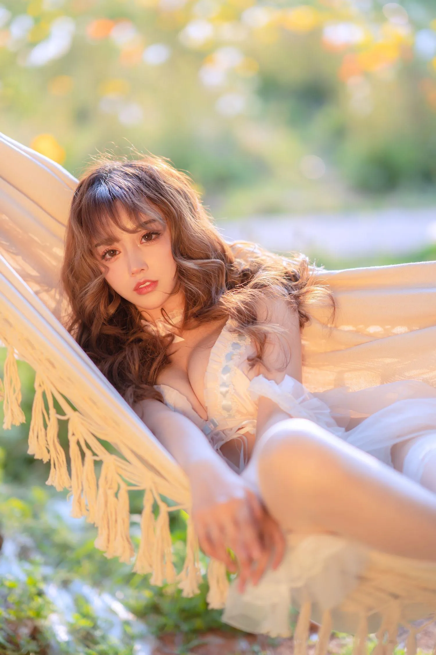 过期米线线喵 – NO.121 夏日限定 吊床 [52P]插图4