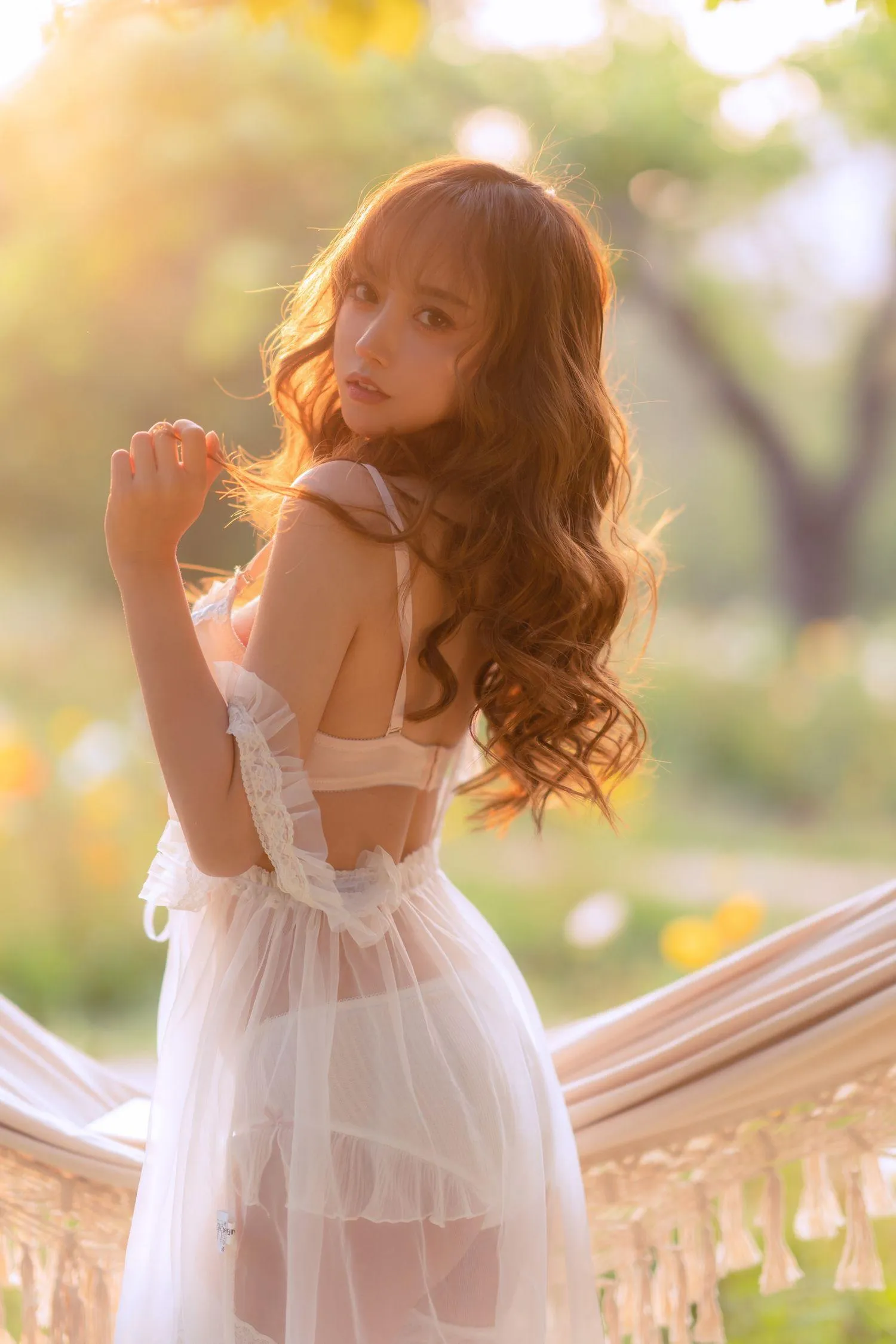 过期米线线喵 – NO.121 夏日限定 吊床 [52P]插图6