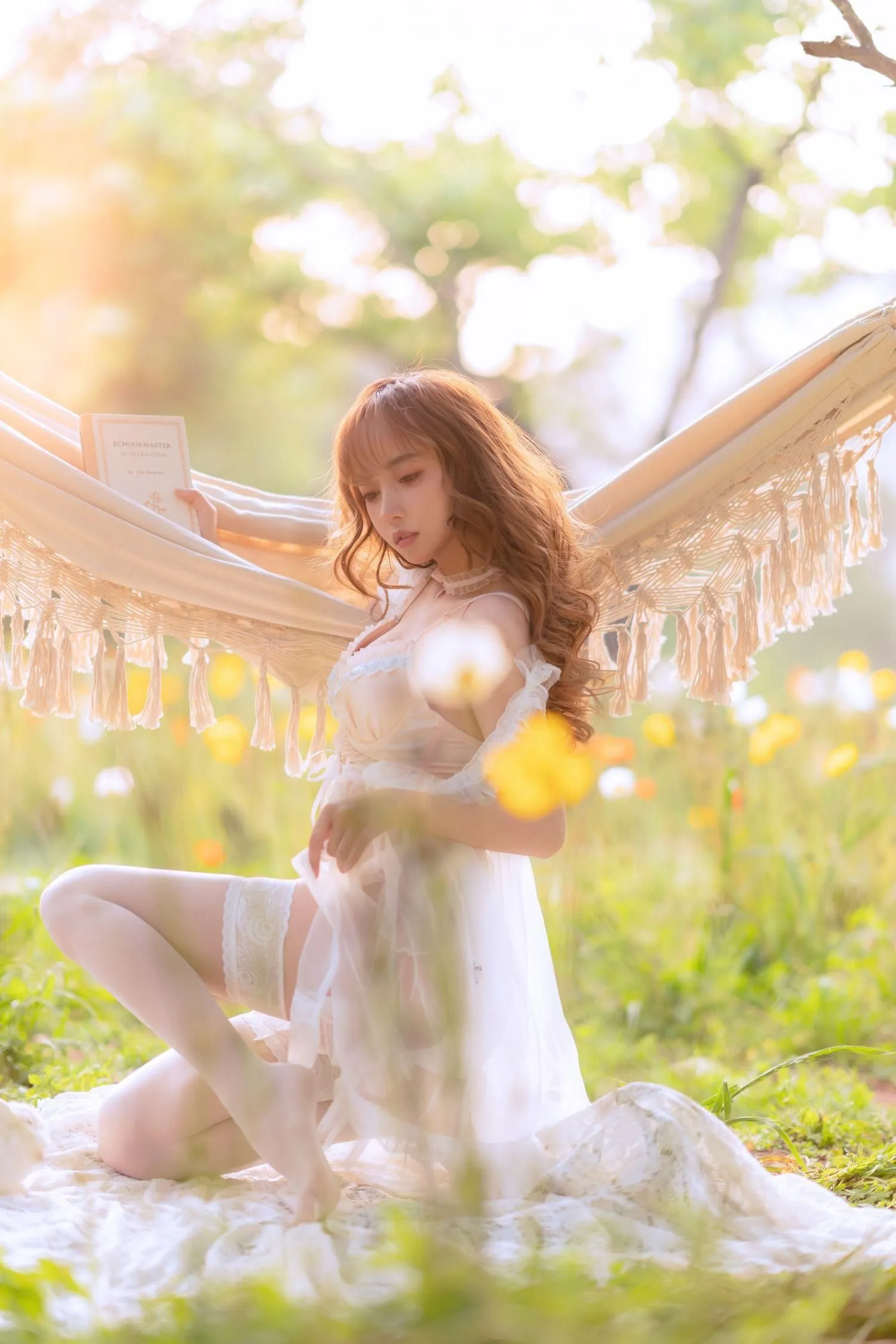 过期米线线喵 – NO.121 夏日限定 吊床 [52P]插图9