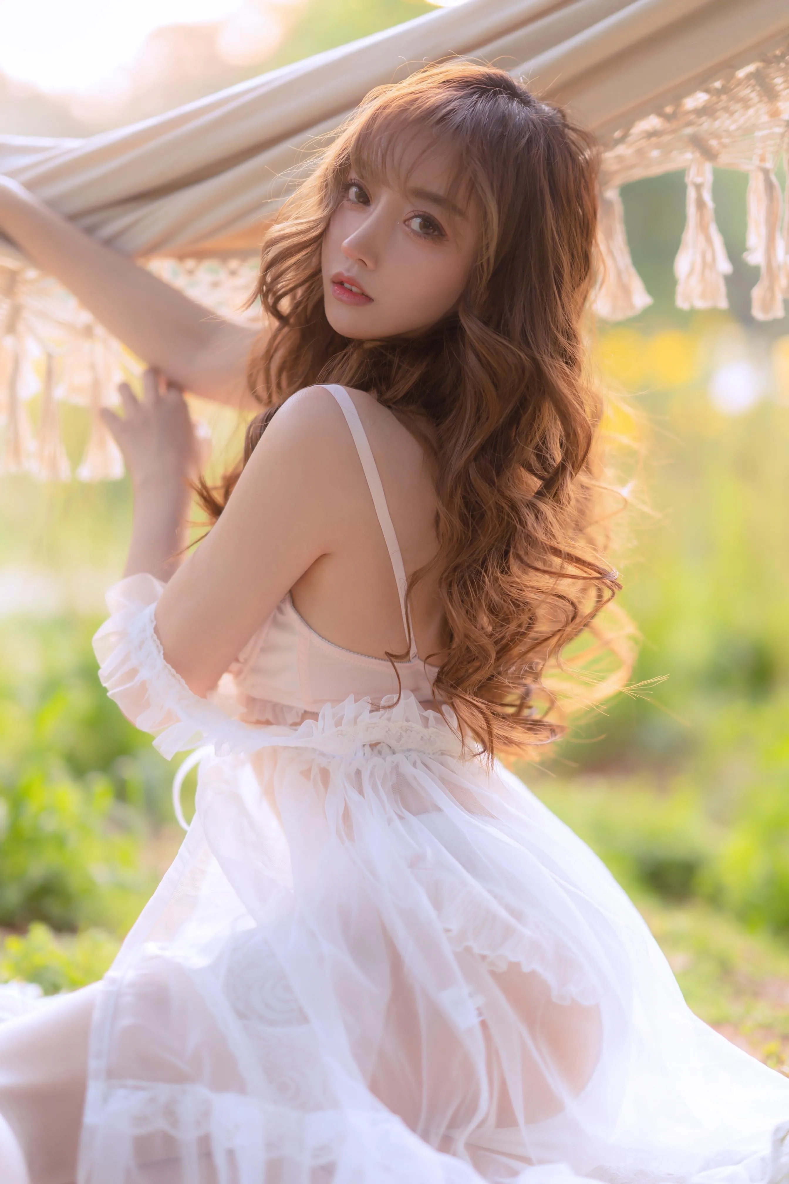 过期米线线喵 – NO.121 夏日限定 吊床 [52P]插图4