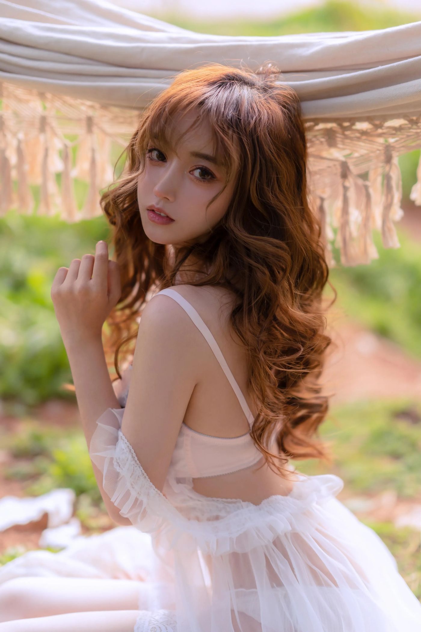 过期米线线喵 – NO.121 夏日限定 吊床 [52P]插图9