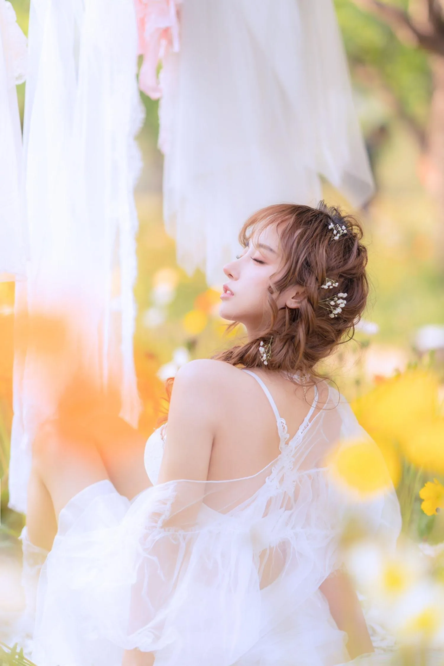 过期米线线喵 – NO.122 夏日限定 晒衣服 [41P]插图1