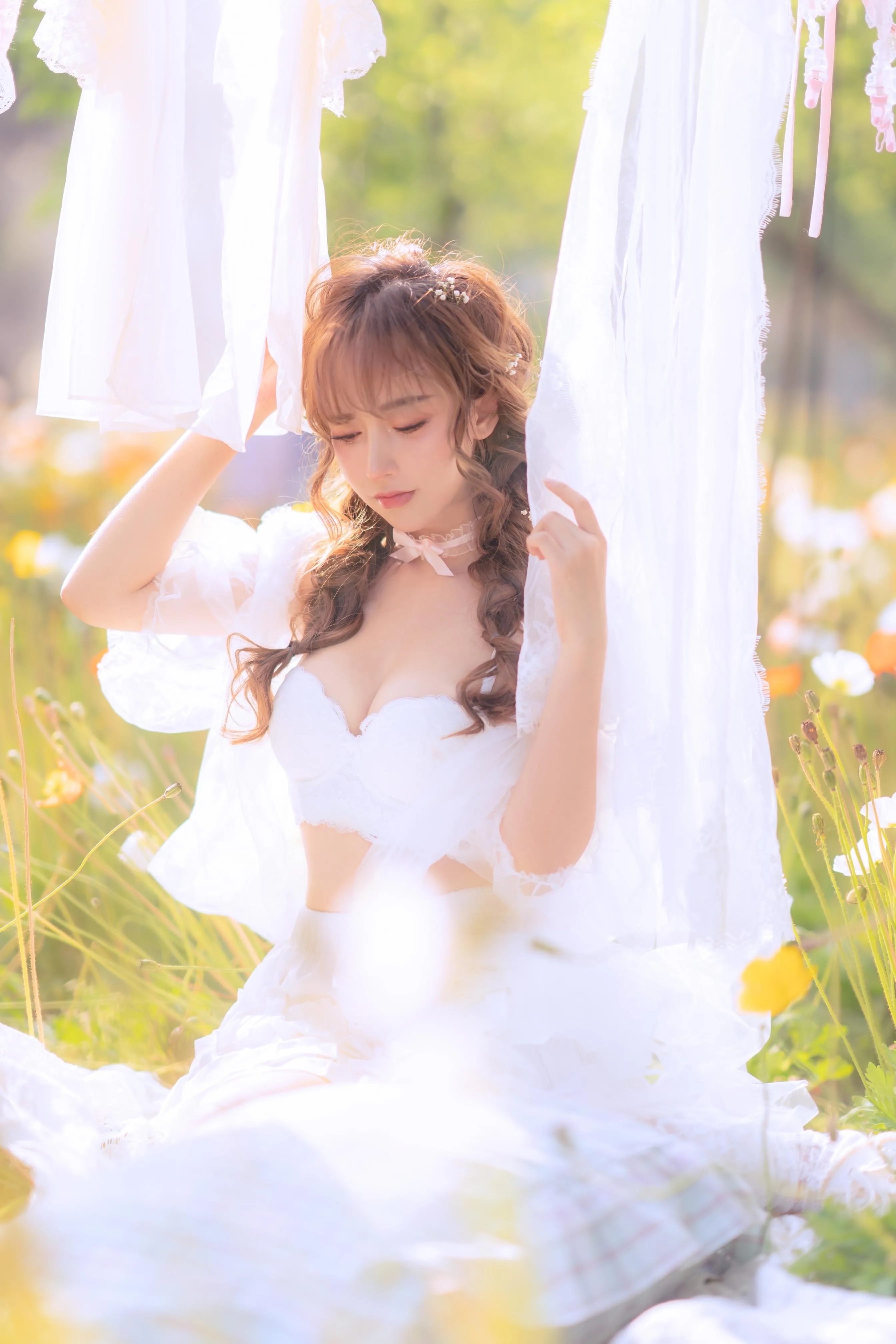 过期米线线喵 – NO.122 夏日限定 晒衣服 [41P]插图3