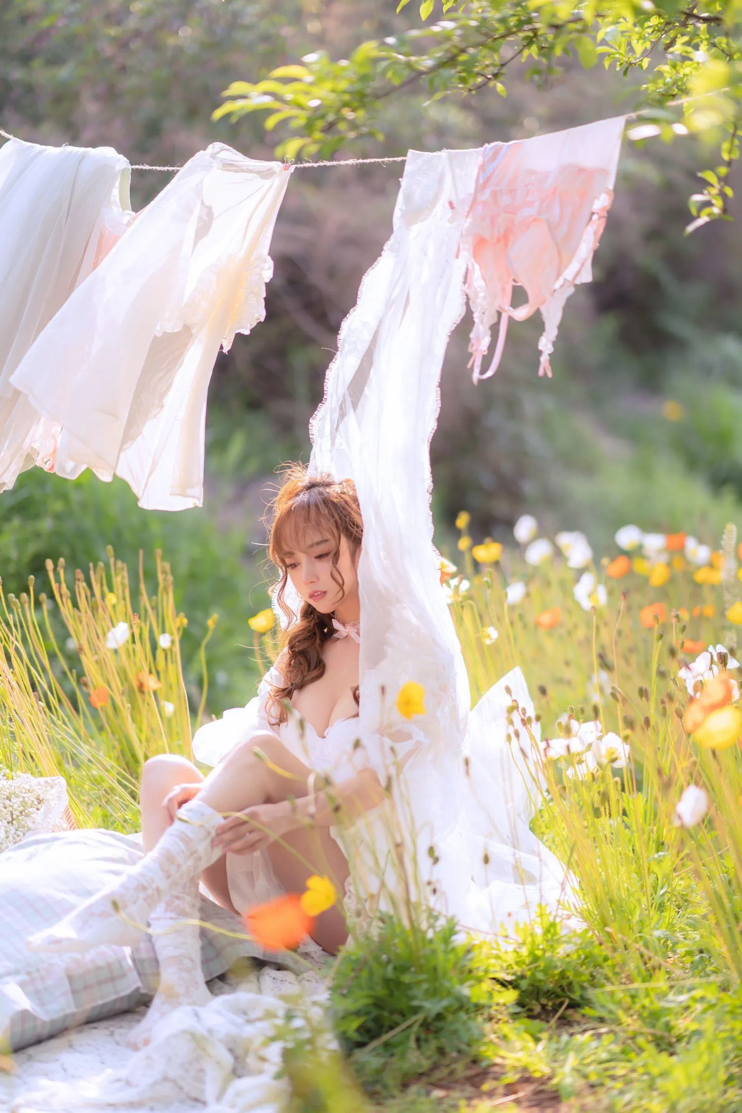 过期米线线喵 – NO.122 夏日限定 晒衣服 [41P]插图6