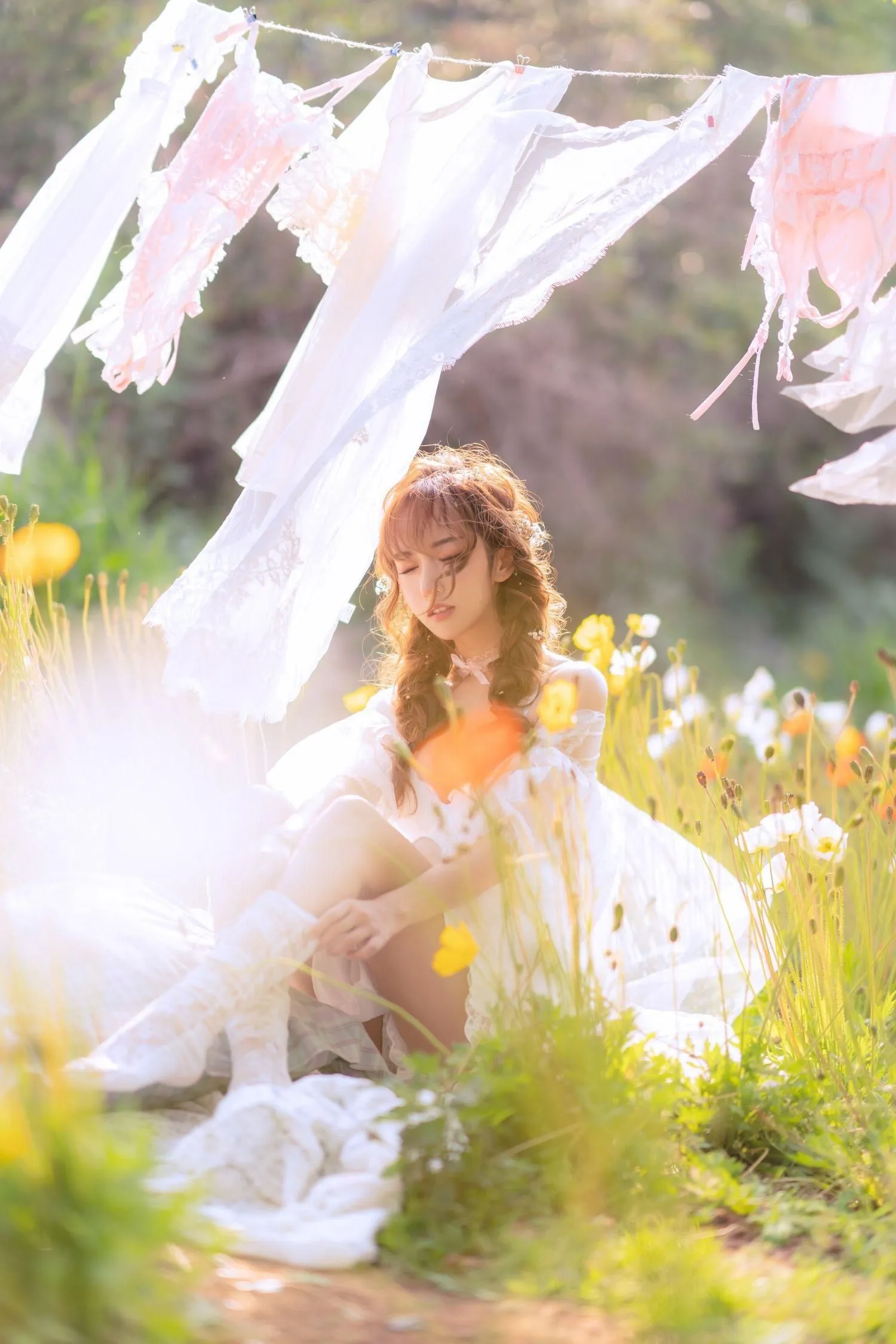 过期米线线喵 – NO.122 夏日限定 晒衣服 [41P]插图7